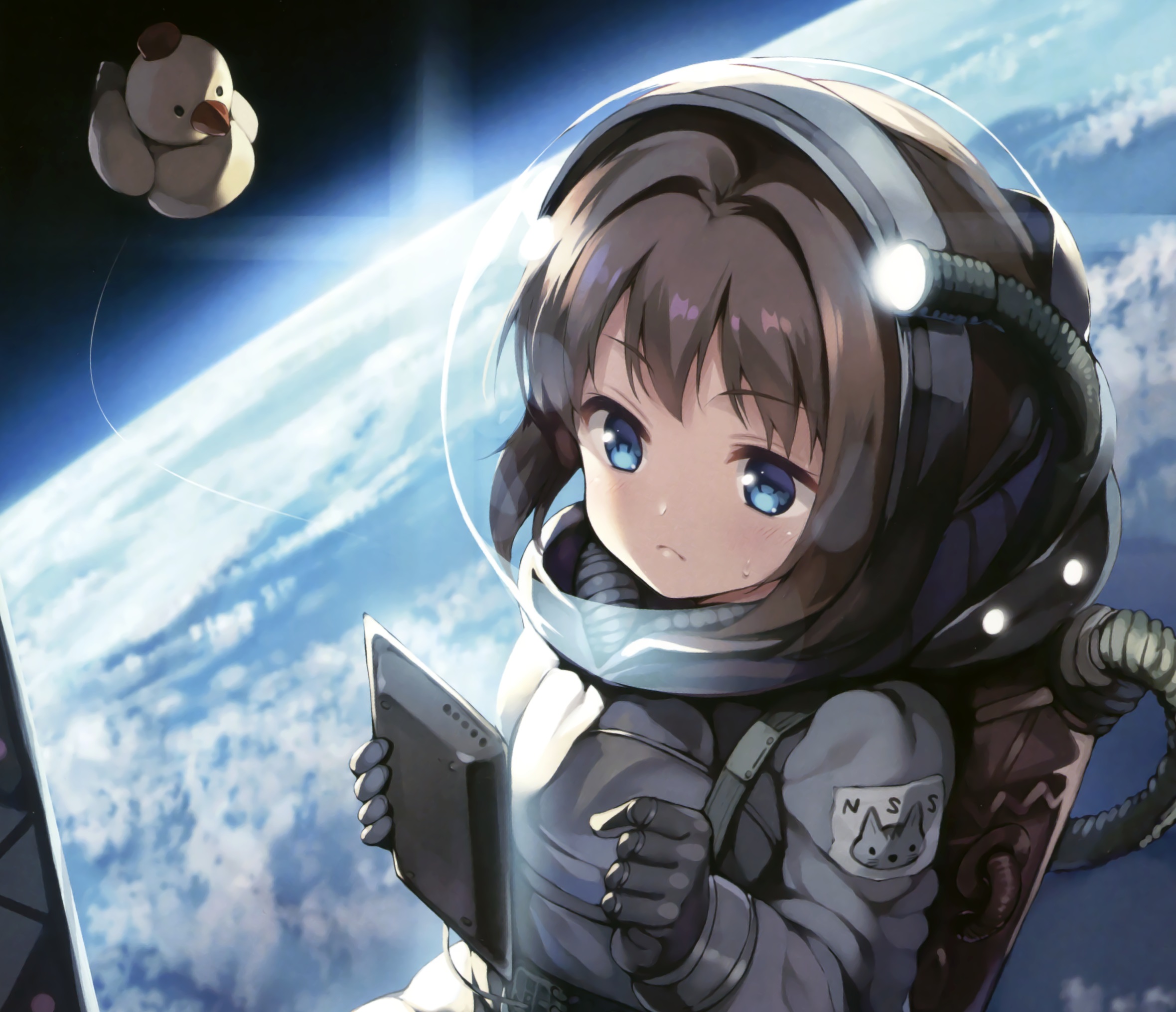 Anime Astronaut HD Wallpaper by 煎路（せんじ）