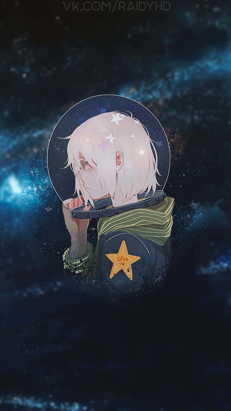 Download Space Anime Astronaut Girl Wallpaper