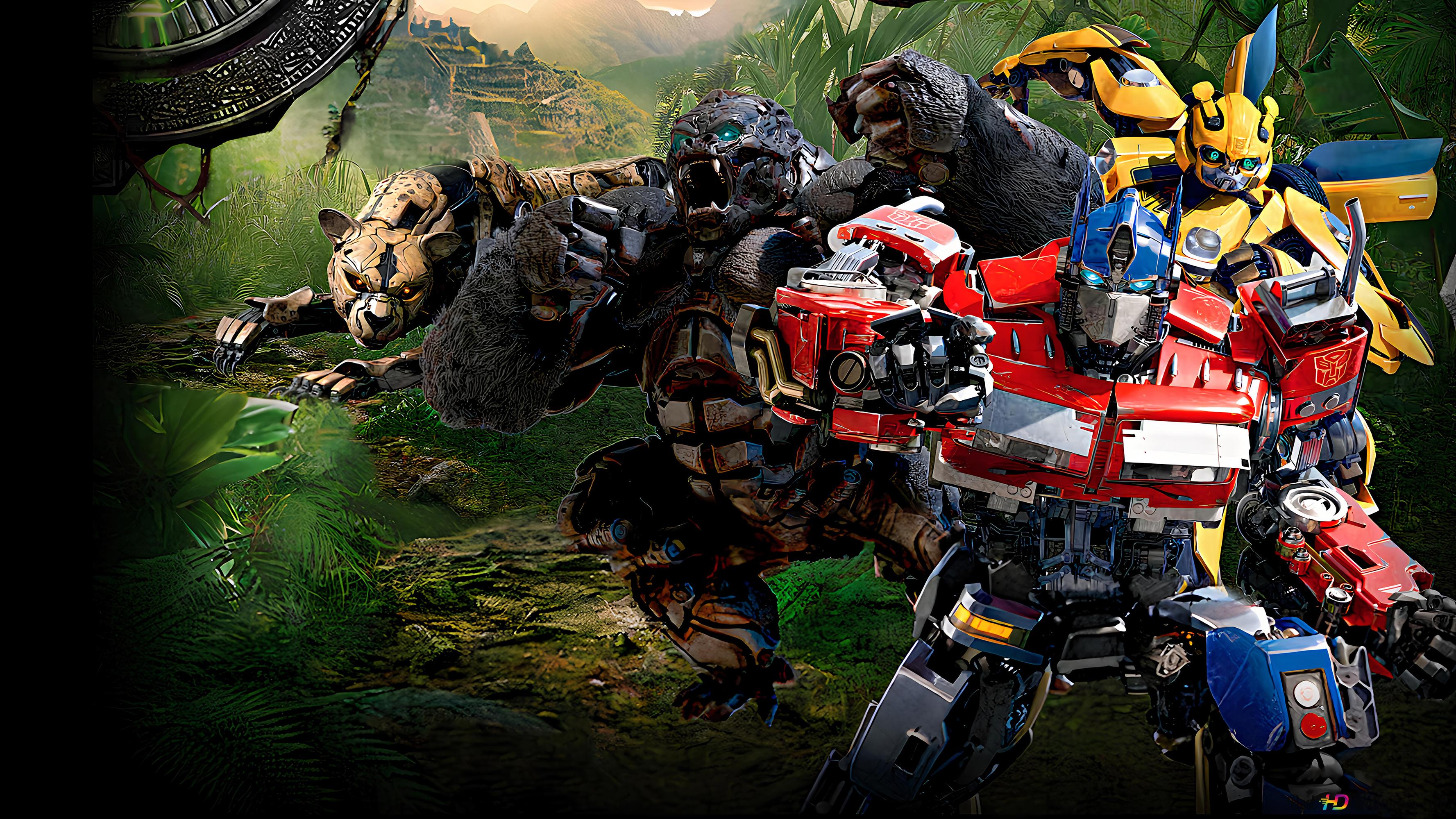 Transformers: Rise of the Beast movie character 4K wallpaper download
