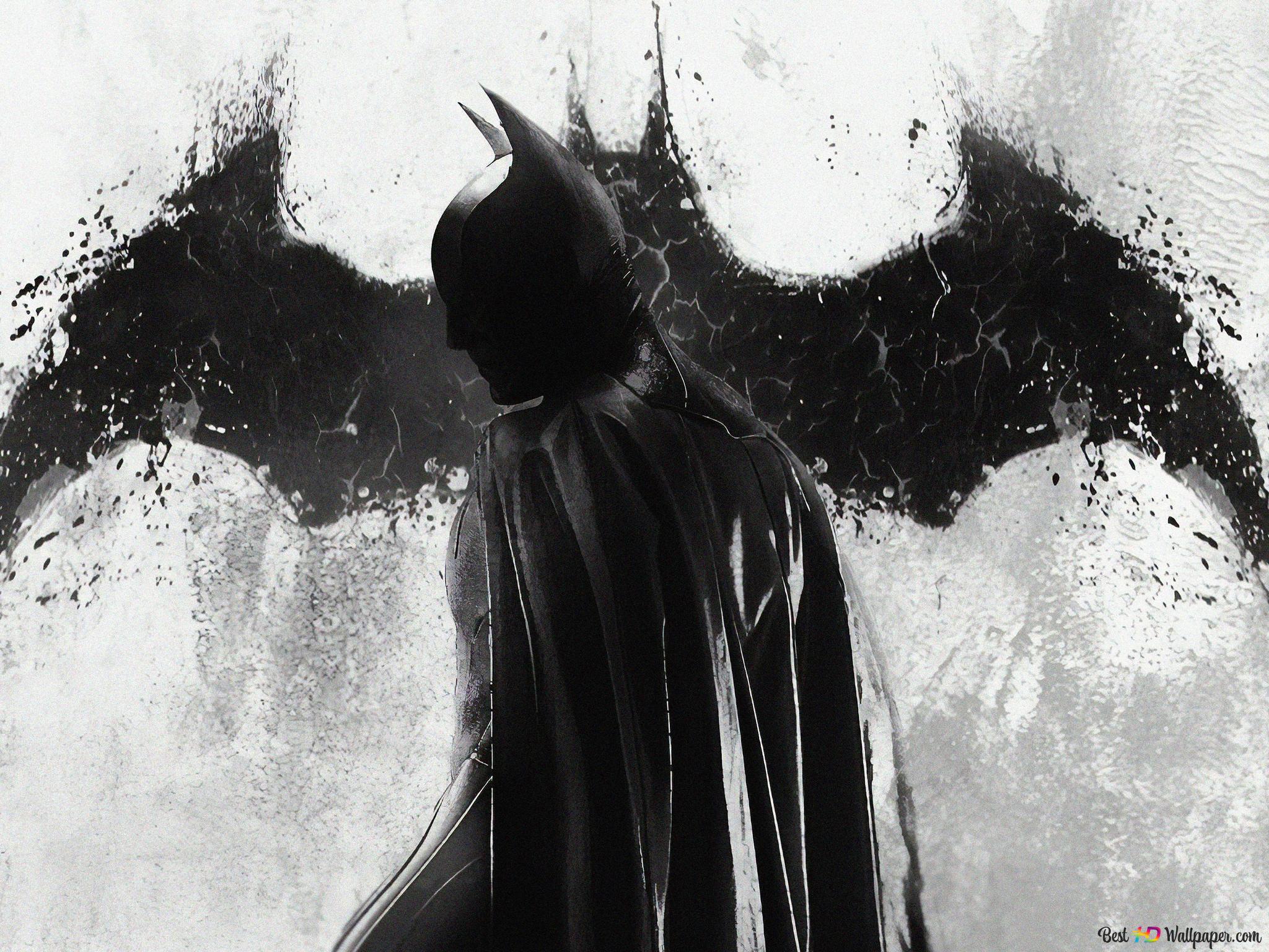 All Black Batman 4K wallpaper download