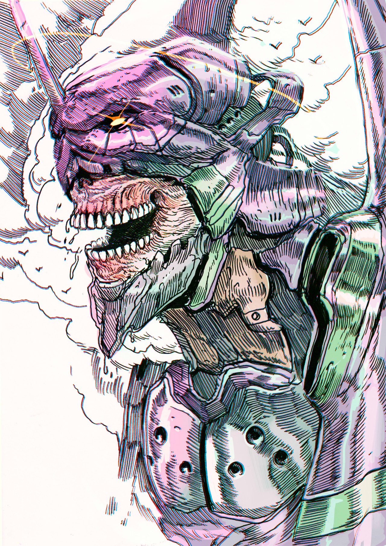 Wallpaper, Neon Genesis Evangelion, EVA Unit 01 1280x1810