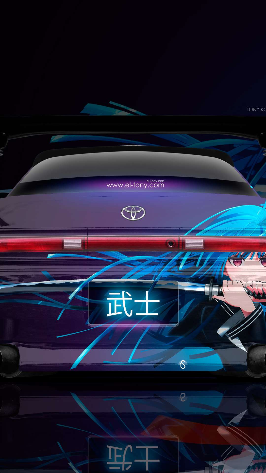 Anime Car Wallpaper for iPhone and Android