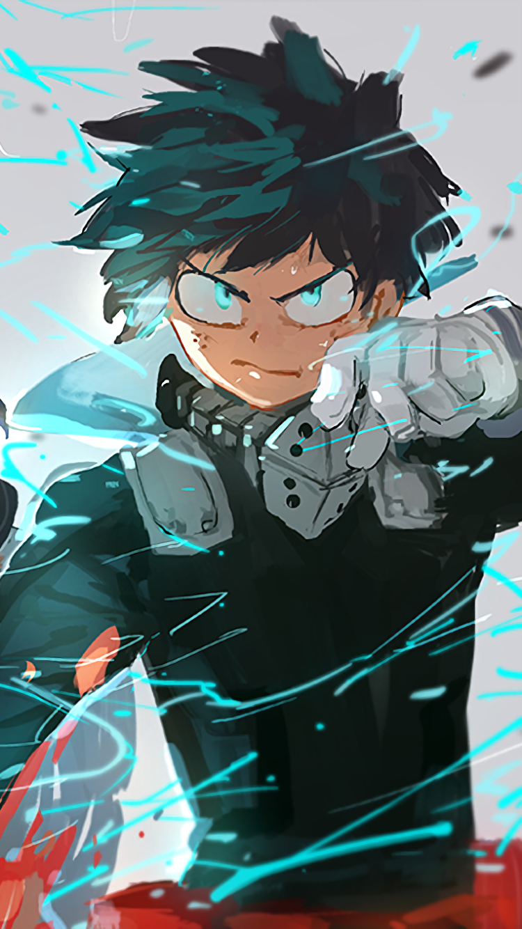 Wallpaper / Anime My Hero Academia Phone Wallpaper, Izuku Midoriya, 750x1334 free download