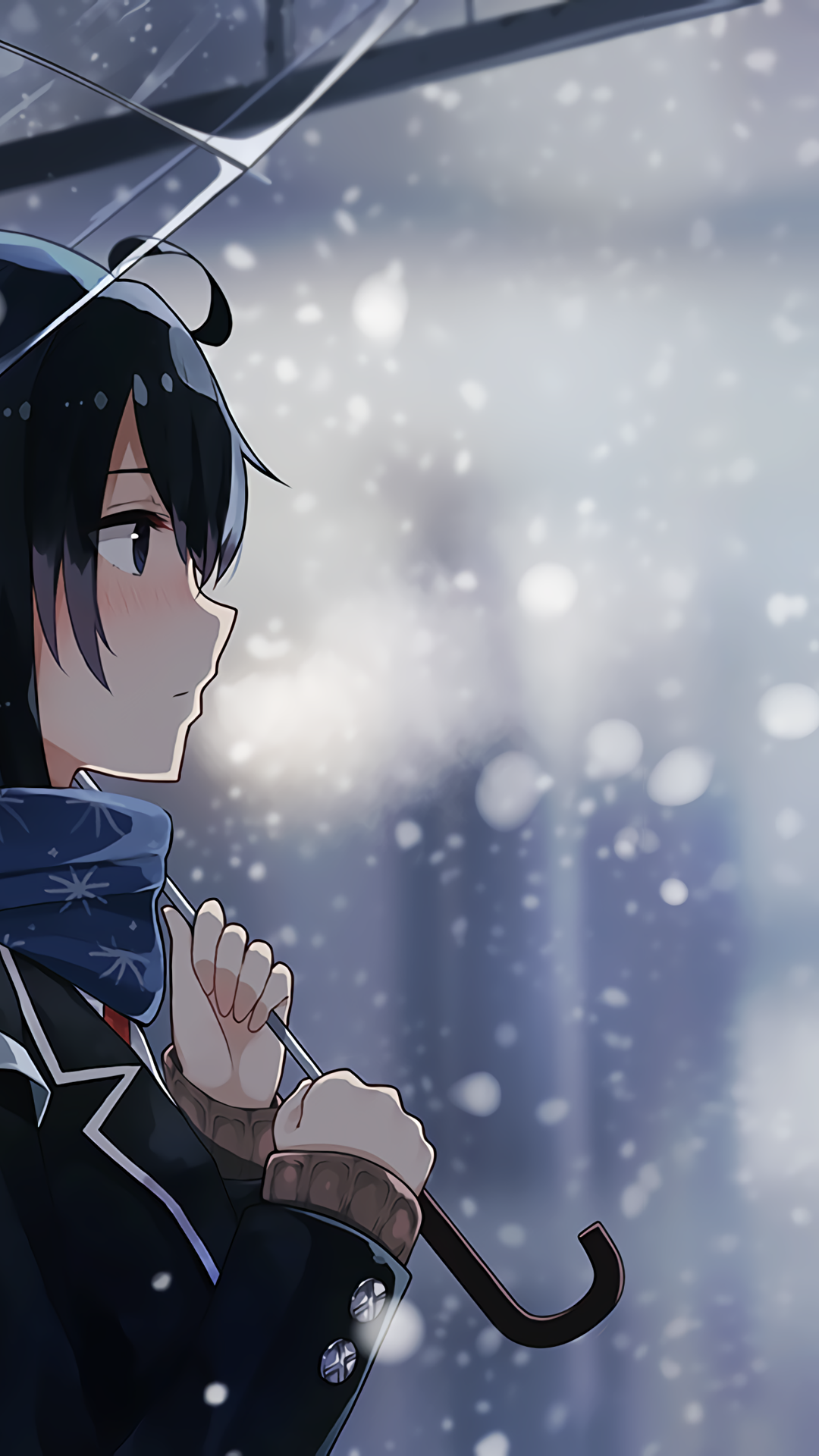 Anime Snow Wallpaper for iPhone and Android