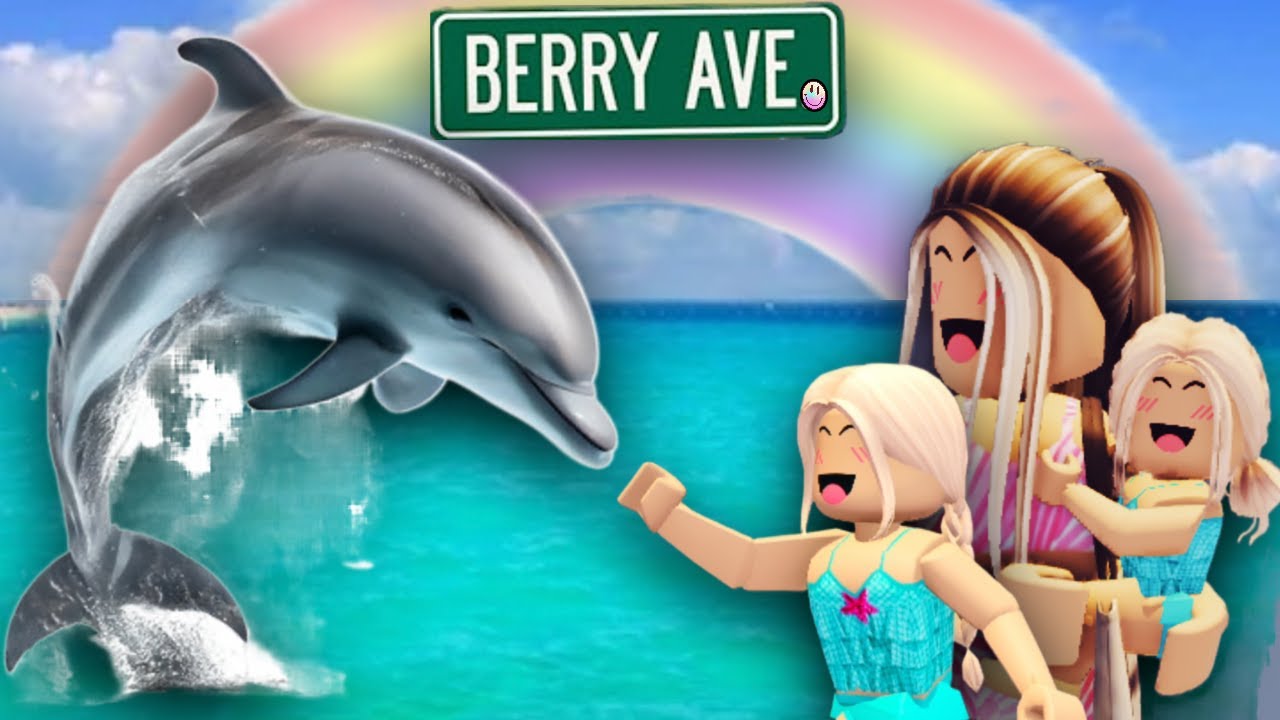 DOLPHINS & FLAMINGOS IN BERRY AVENUE!. Roblox Family Roleplay