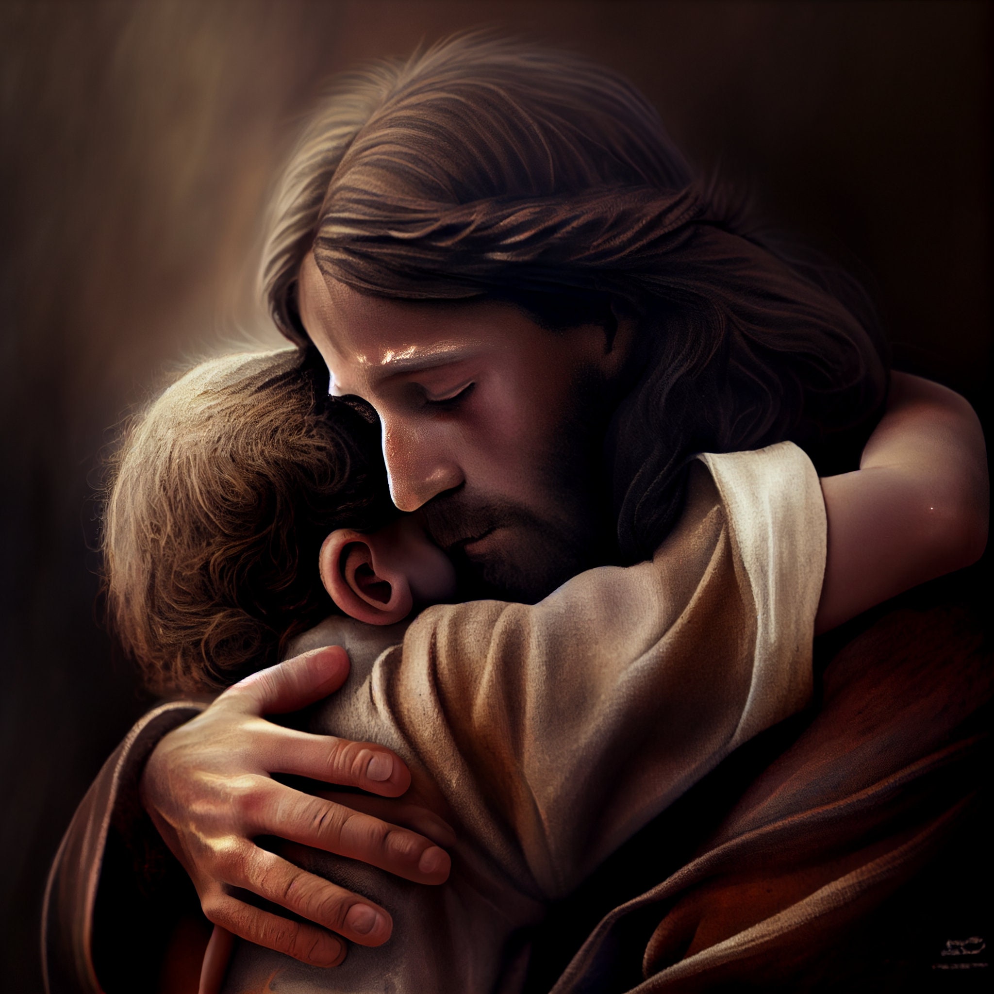 Jesus Hugging Boy 3