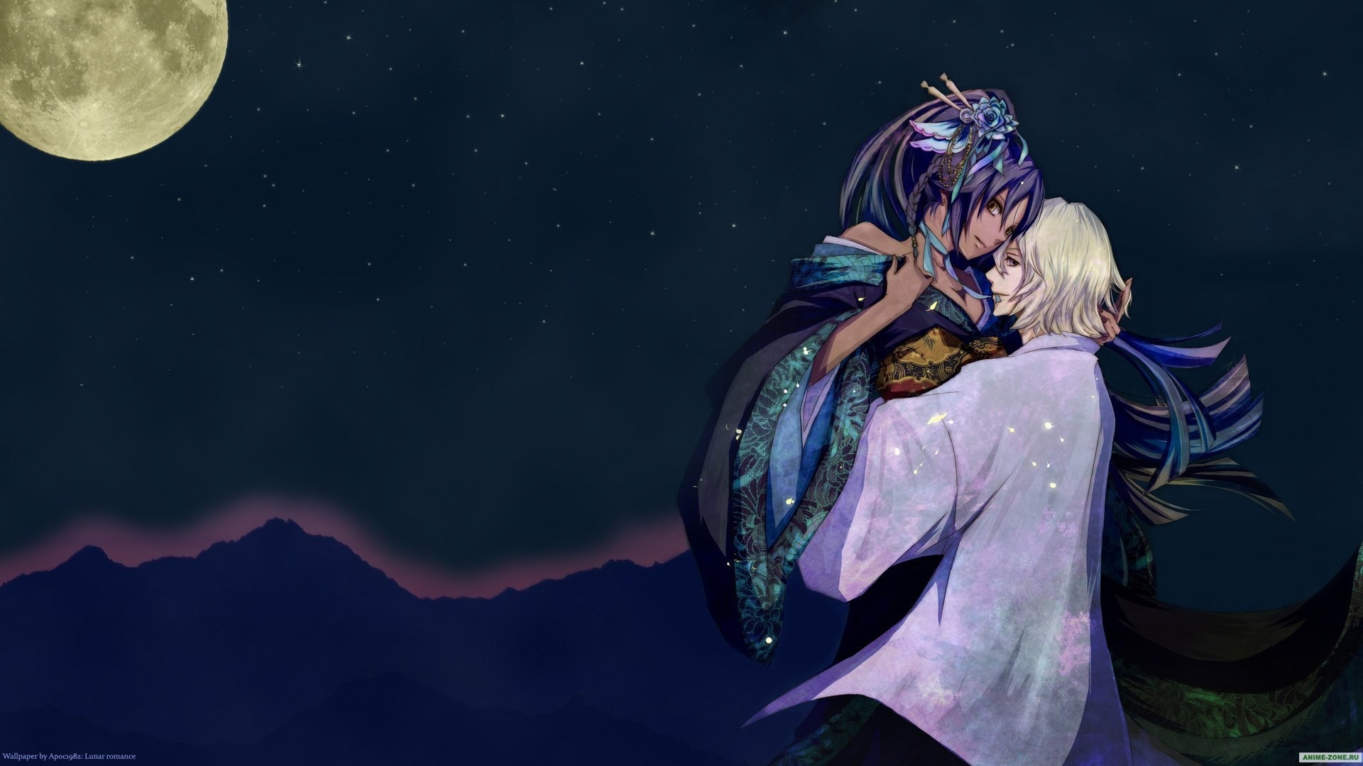 illustration, anime, Bleach, Shihouin Yoruichi, Urahara Kisuke, darkness, screenshot, computer Gallery HD Wallpaper