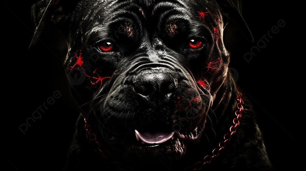 Black Dog With Red Eyes And Red Eyes Background, Devil Dog Picture Background Image And Wallpaper for Free Download