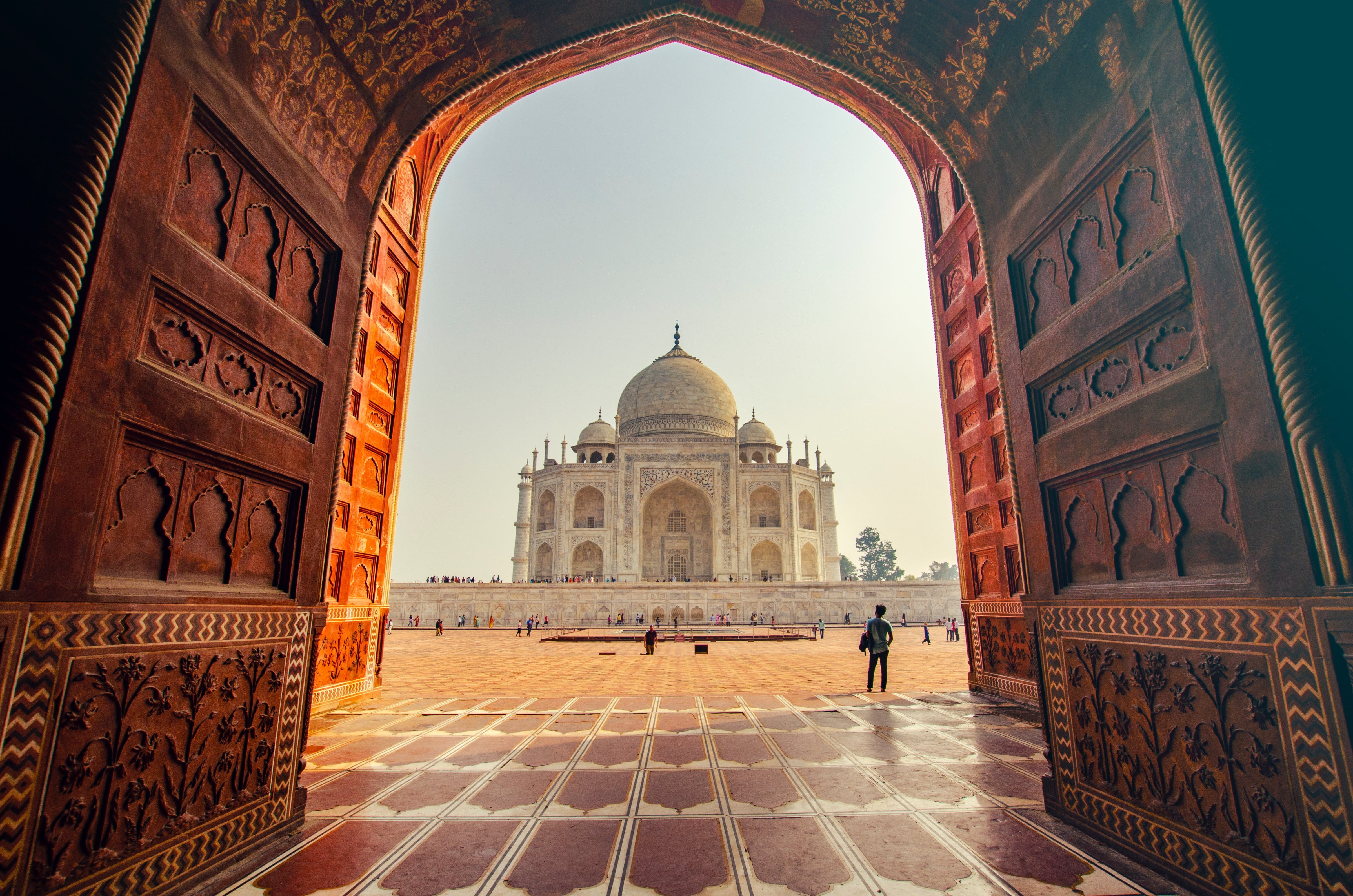 Wallpaper / India, 4K, Taj Mahal, Monuments, Architecture free download