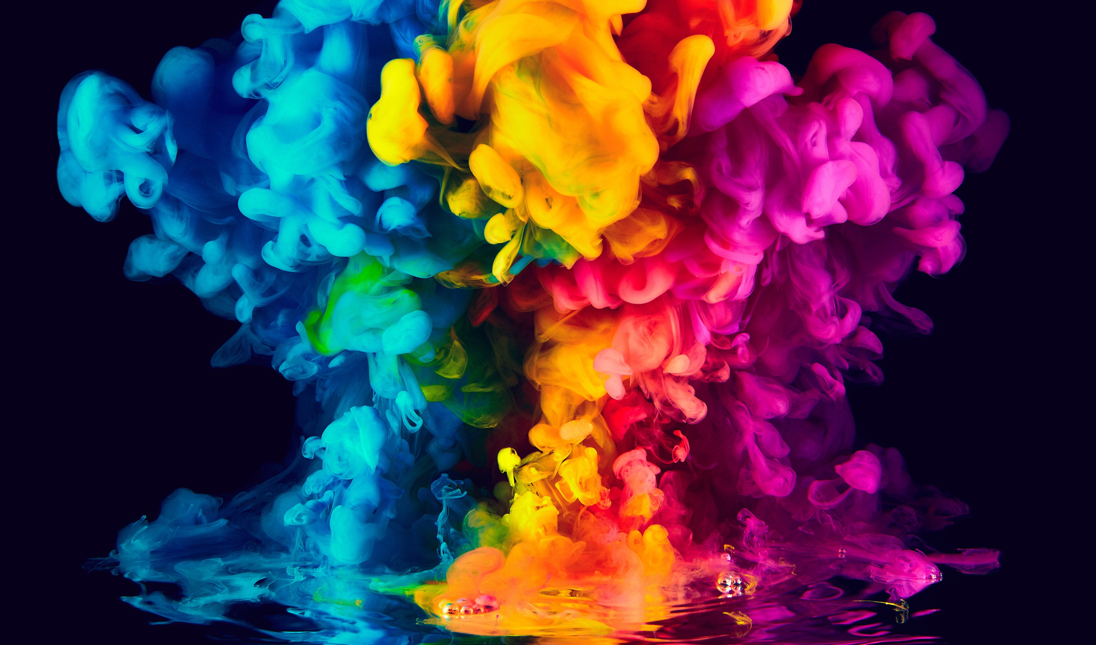 4K, ink, vibrant, abstract Gallery HD Wallpaper