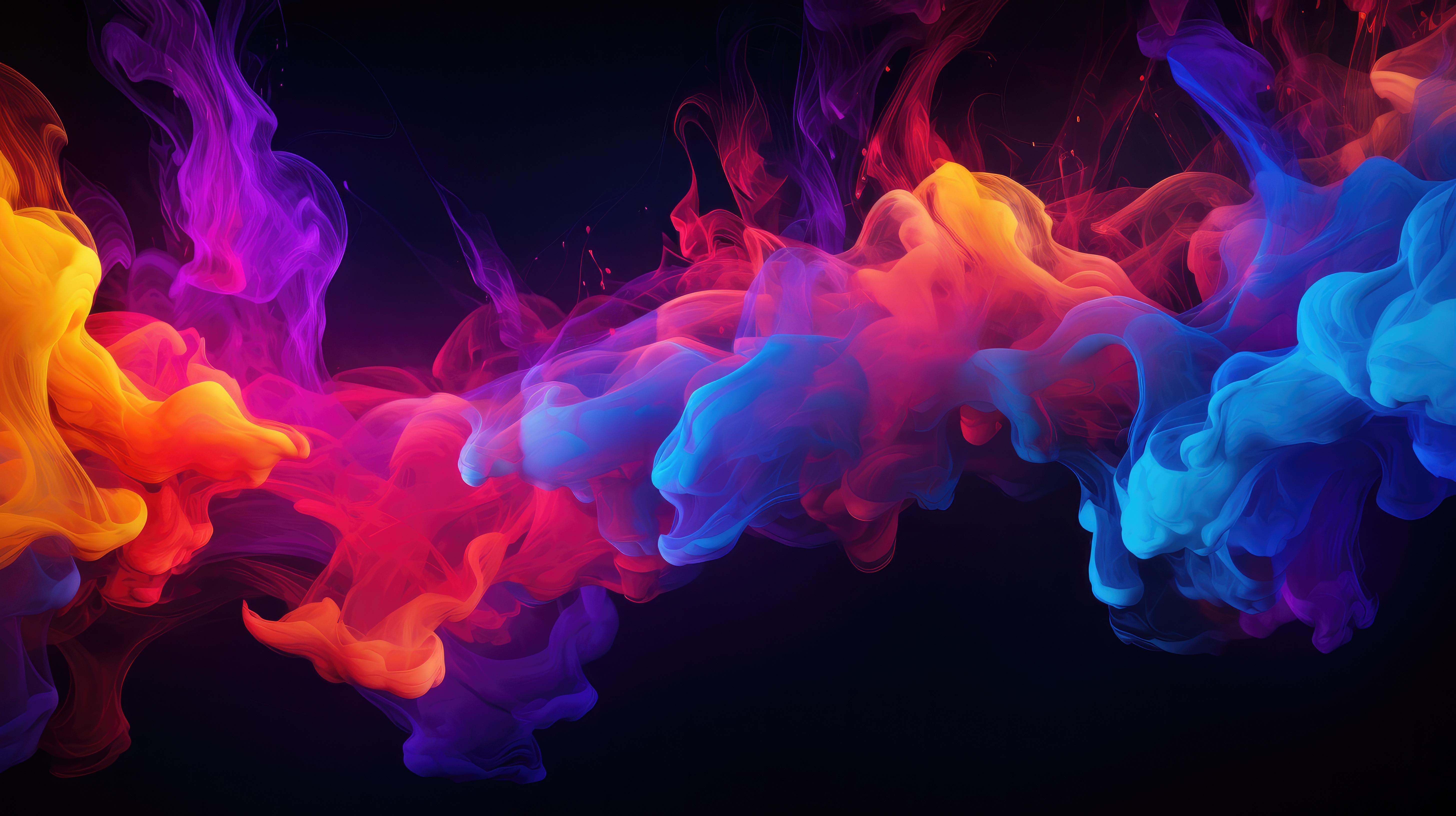 Colorful Ink Background Wallpaper Free
