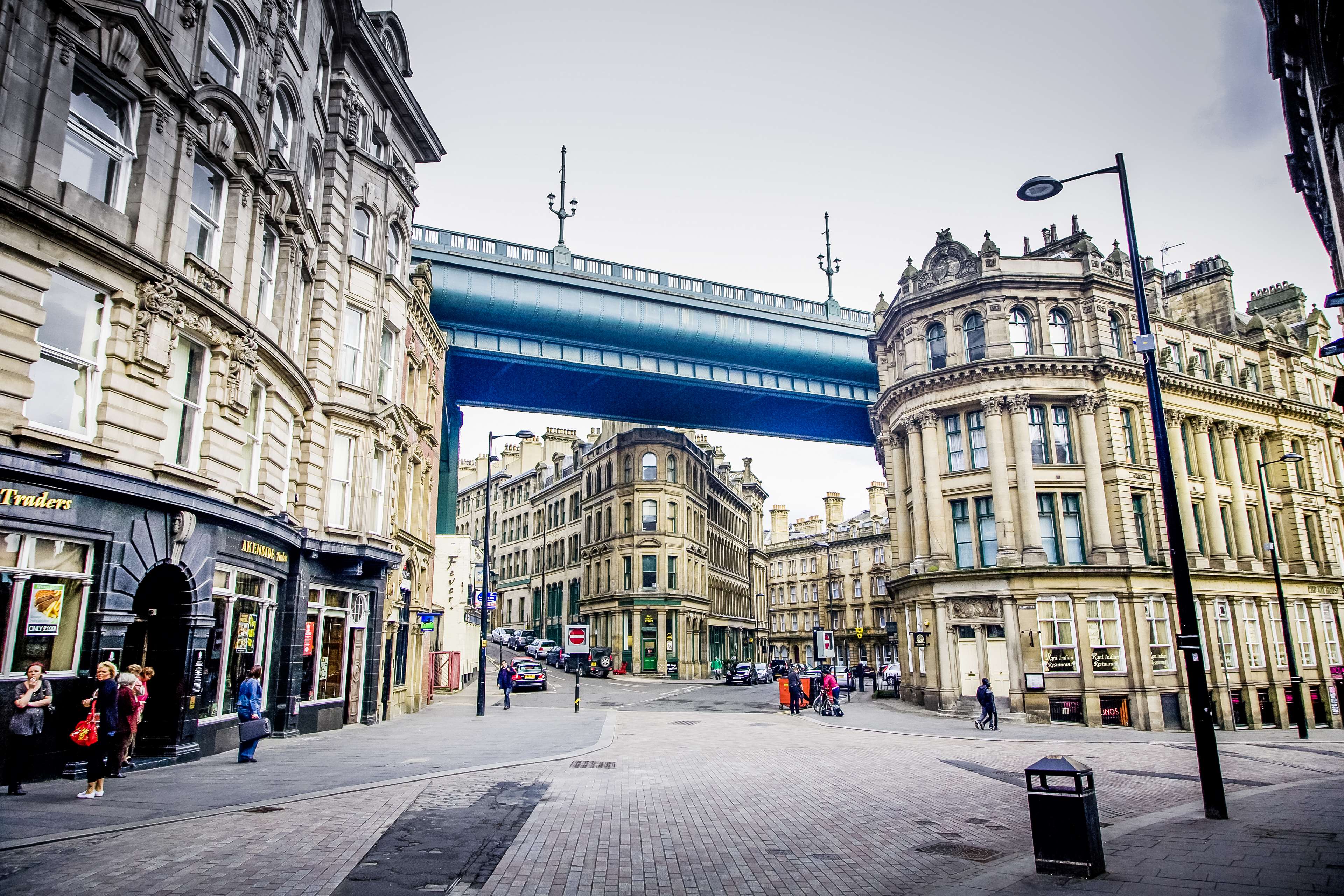 architecture, bridge, britain, city, downtown, newcastle, town center, tyne, uk, united kingdom 4k wallpaper