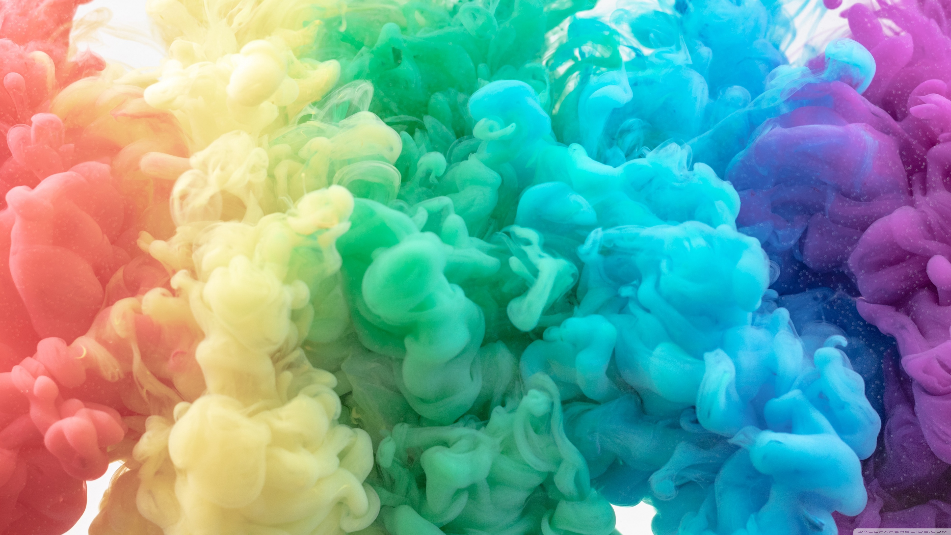 Colorful Rainbow Ink in Water Ultra HD Desktop Background Wallpaper for 4K UHD TV, Widescreen & UltraWide Desktop & Laptop, Multi Display, Dual Monitor, Tablet