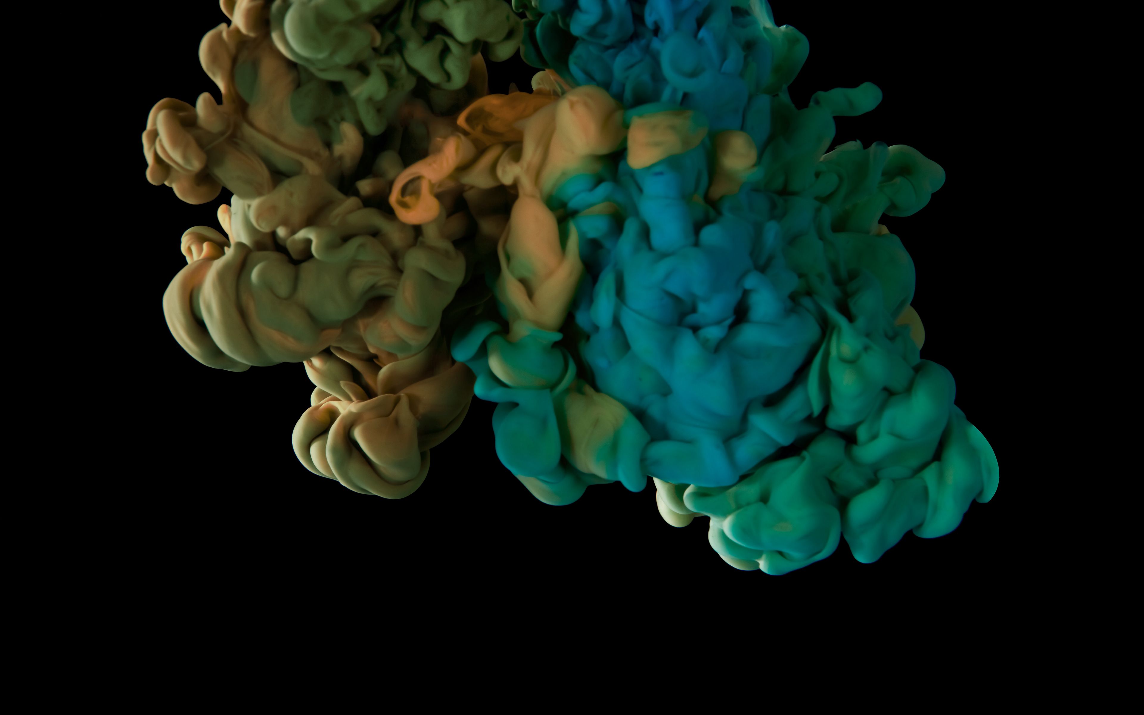 Download wallpaper 3840x2400 ink, paint, gradient, black 4k ultra HD 16:10 HD background