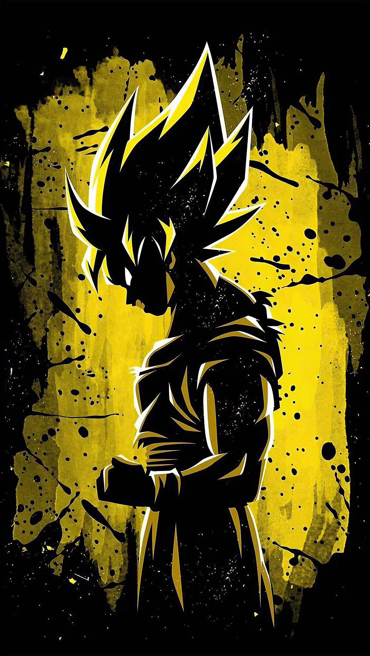 Goku Minimalist illustration Anime