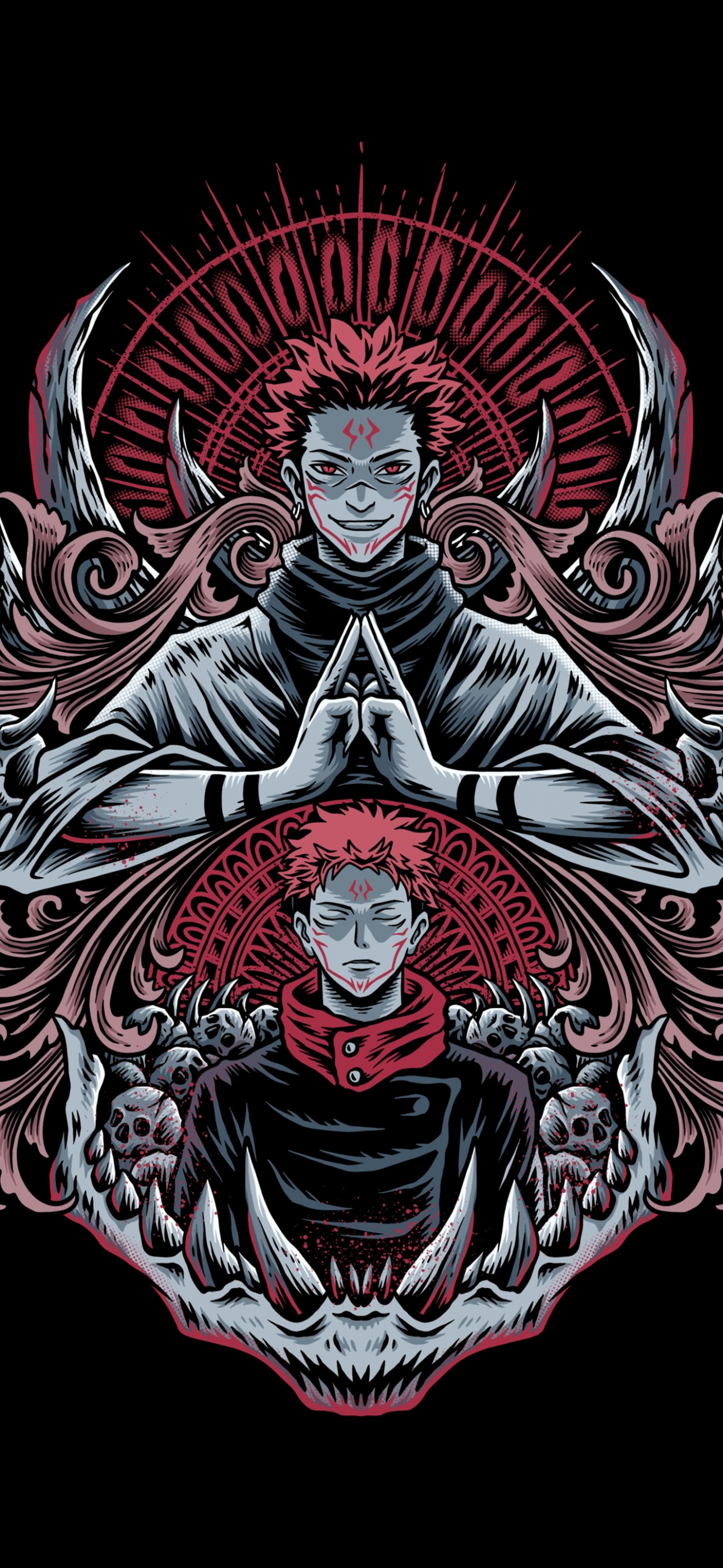 Itadori Yuuji Wallpaper 4K, Sukuna, Jujutsu Kaisen