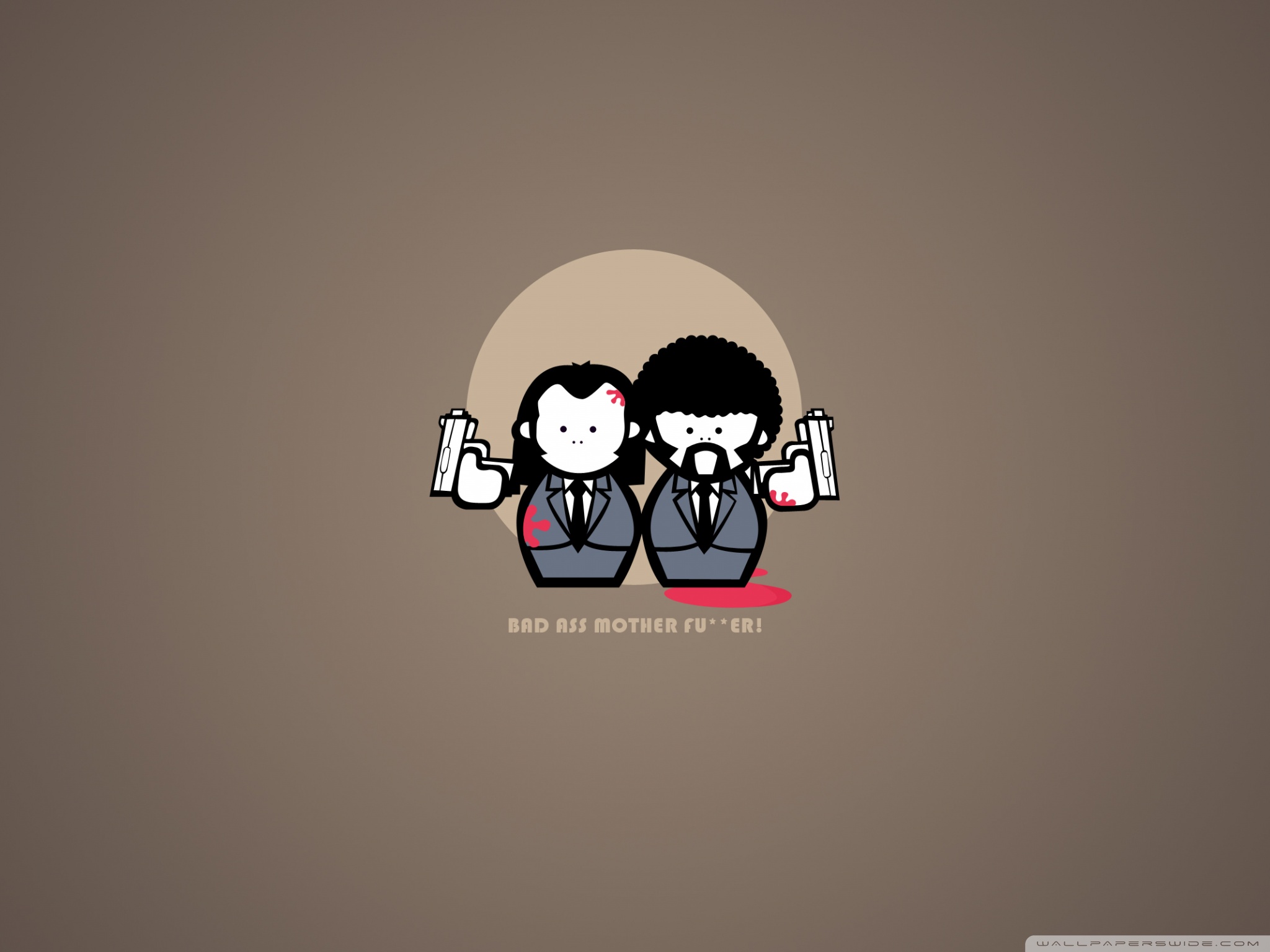 Pulp Fiction Cartoon Ultra HD Desktop Background Wallpaper for 4K UHD TV, Multi Display, Dual Monitor, Tablet