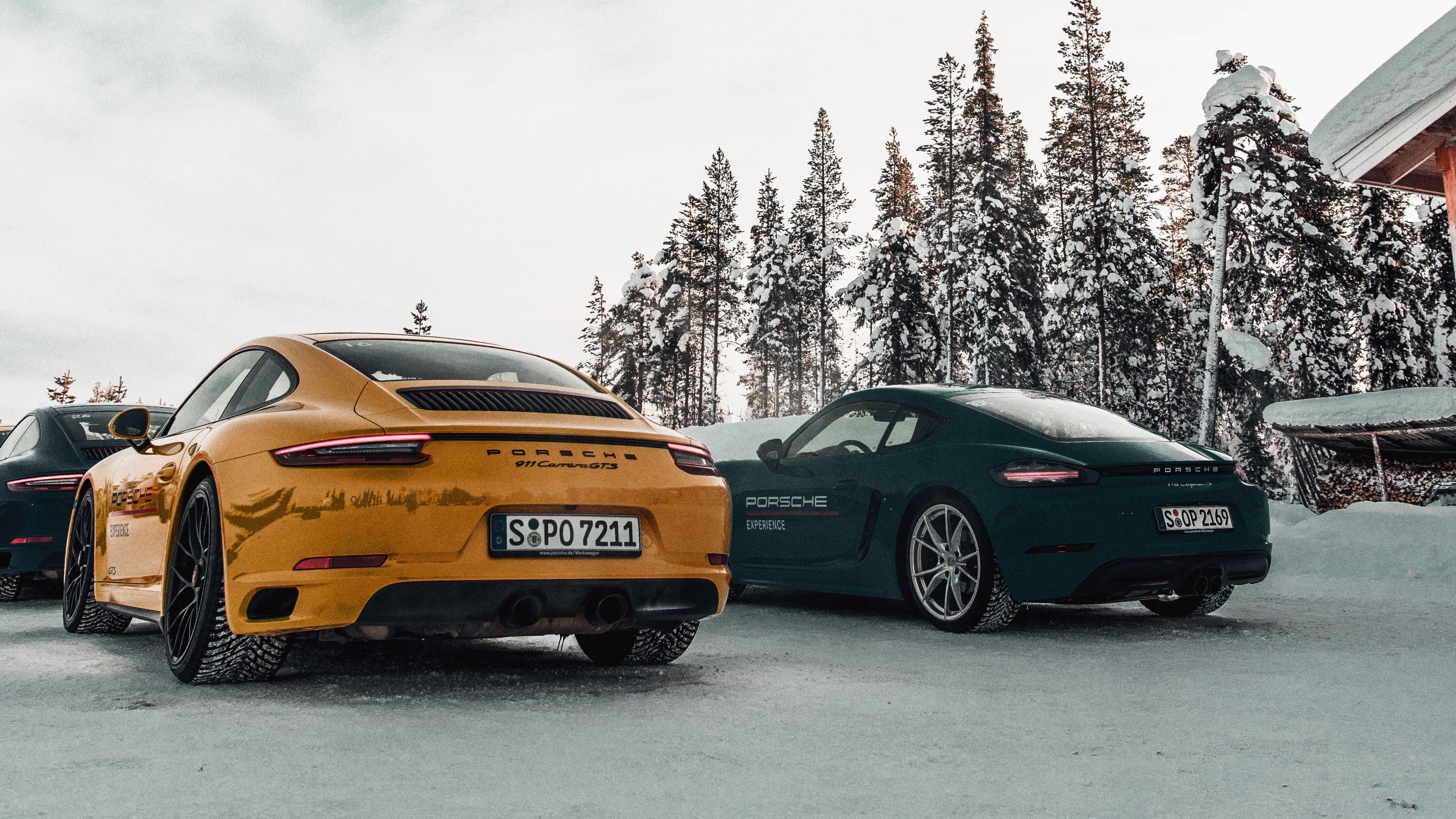 Wallpaper / porsche, cars, sports car, snow, racing, 4k free download