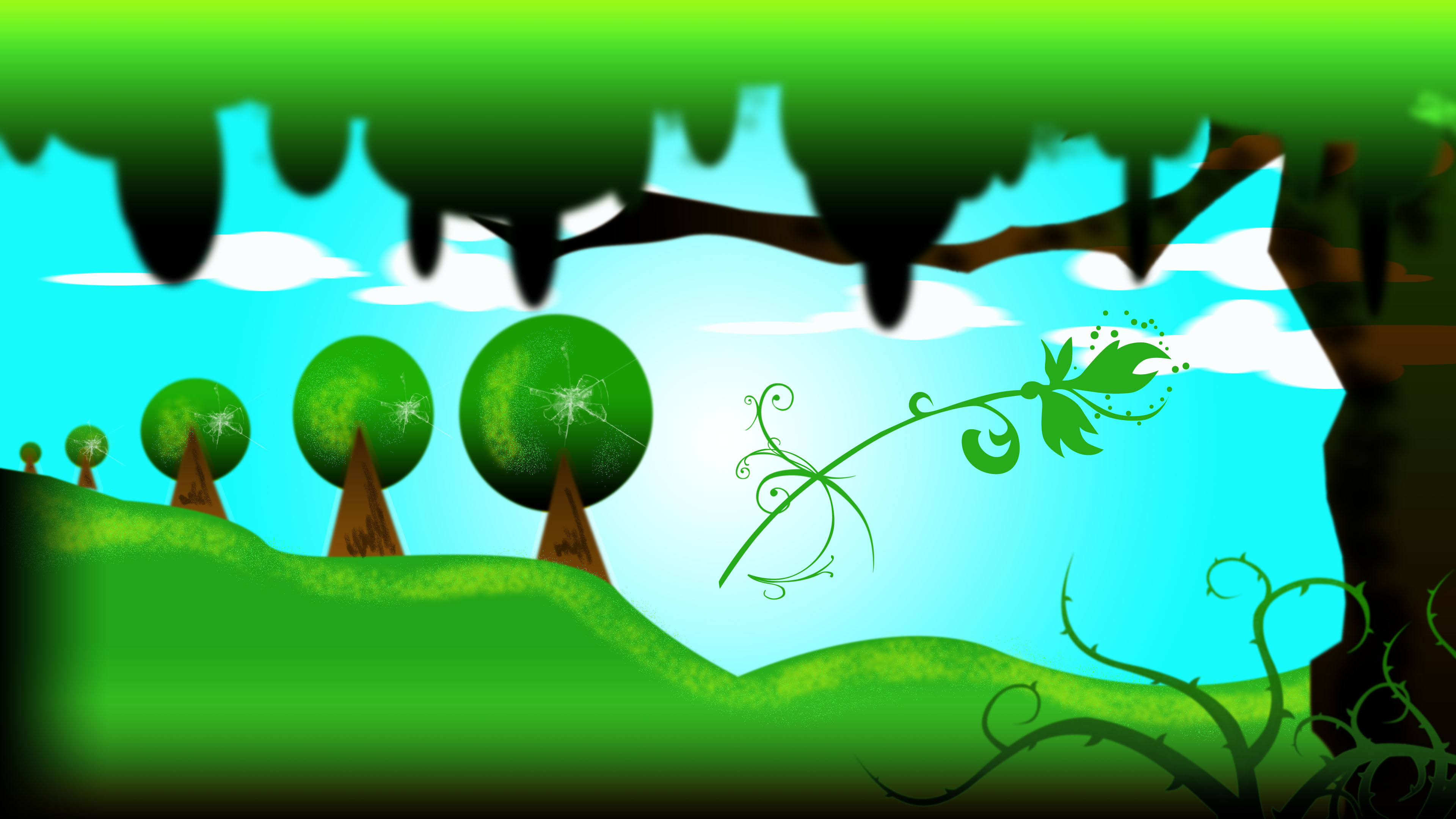 HD desktop wallpaper: Cartoon, Landscape, Fantasy, Island, Dream, Artistic download free picture