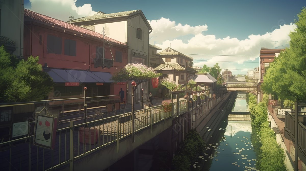 Small Pathway That Runs In An Anime World Background, Anohana Chichibu City, HD Photography Photo, Cloud Background Image And Wallpaper for Free Download