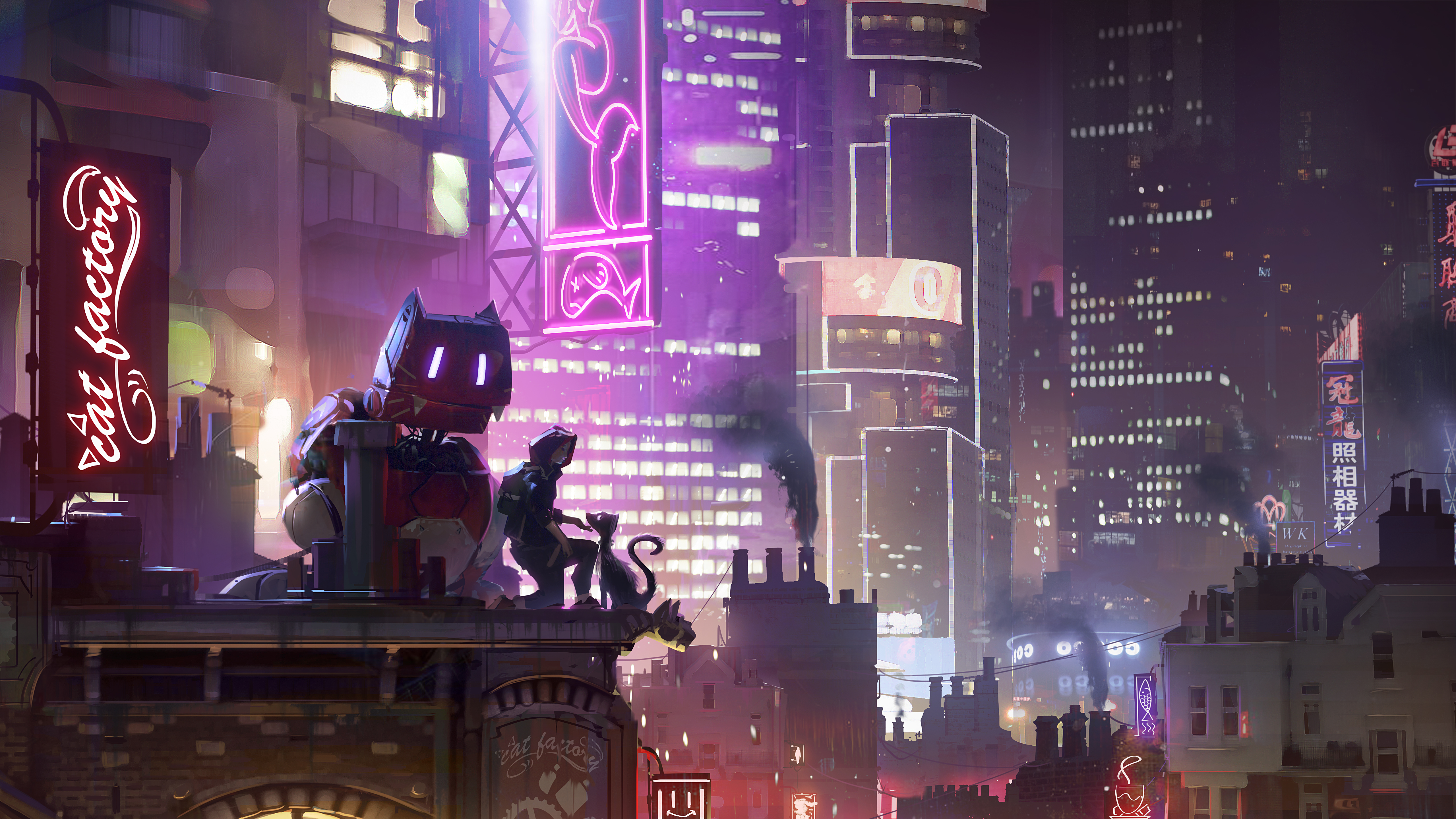 HD desktop wallpaper: City, Cyberpunk, Sci Fi download free picture