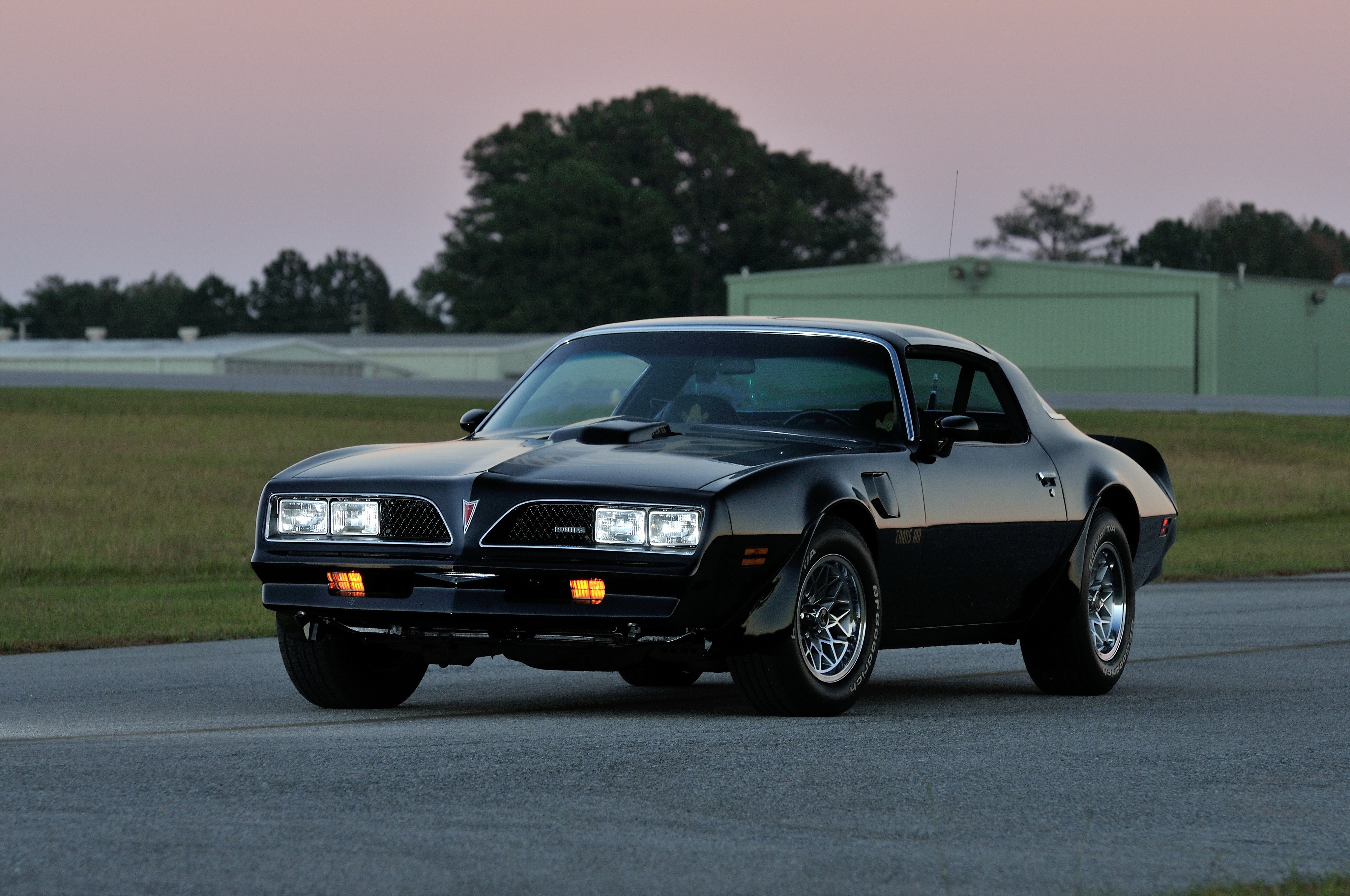 4K, 1978 Firebird Trans Am WS6 T Top, Pontiac, Black Gallery HD Wallpaper