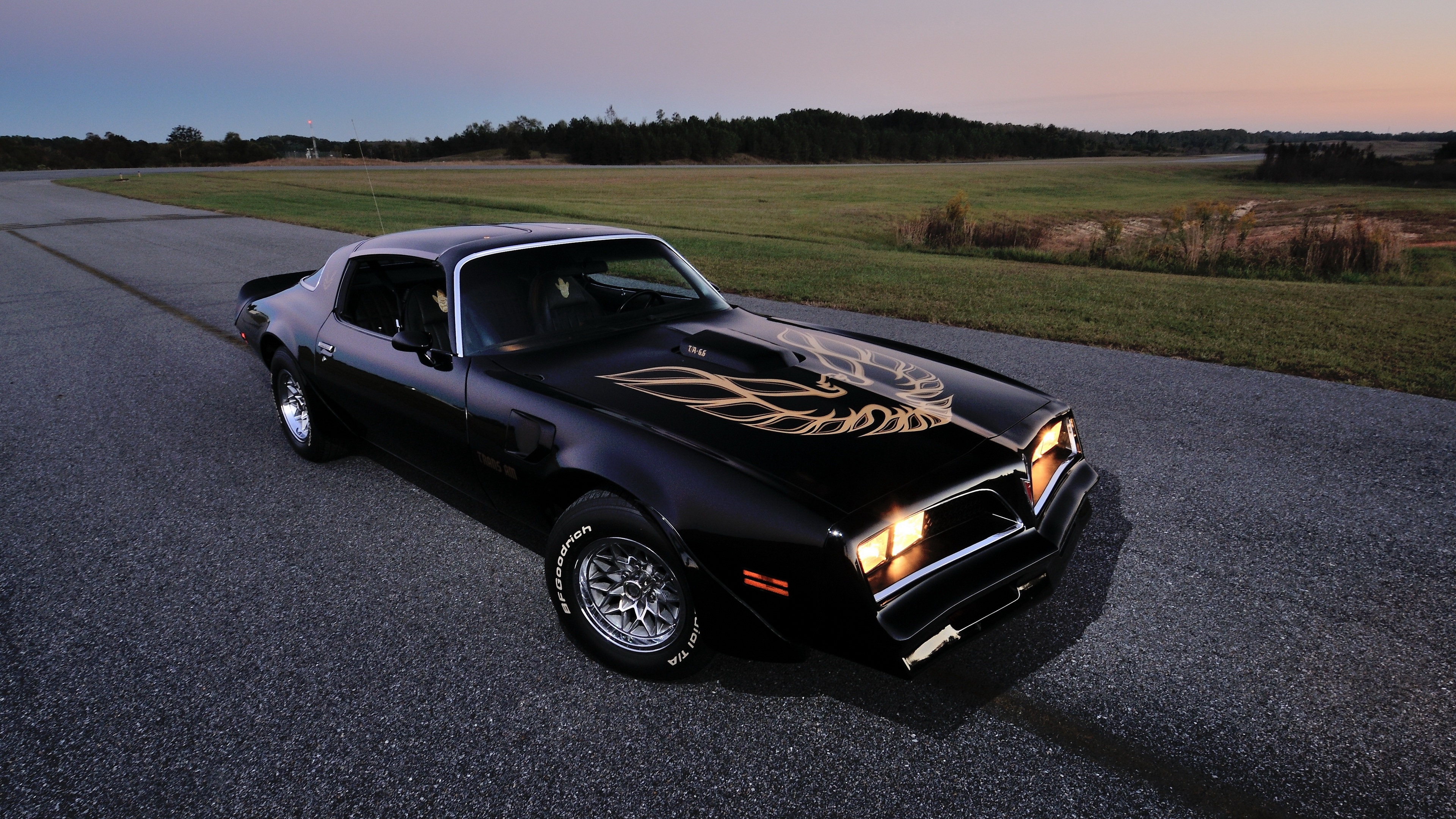 Wallpaper 4k pontiac, firebird, 1978, black 4k Wallpaper
