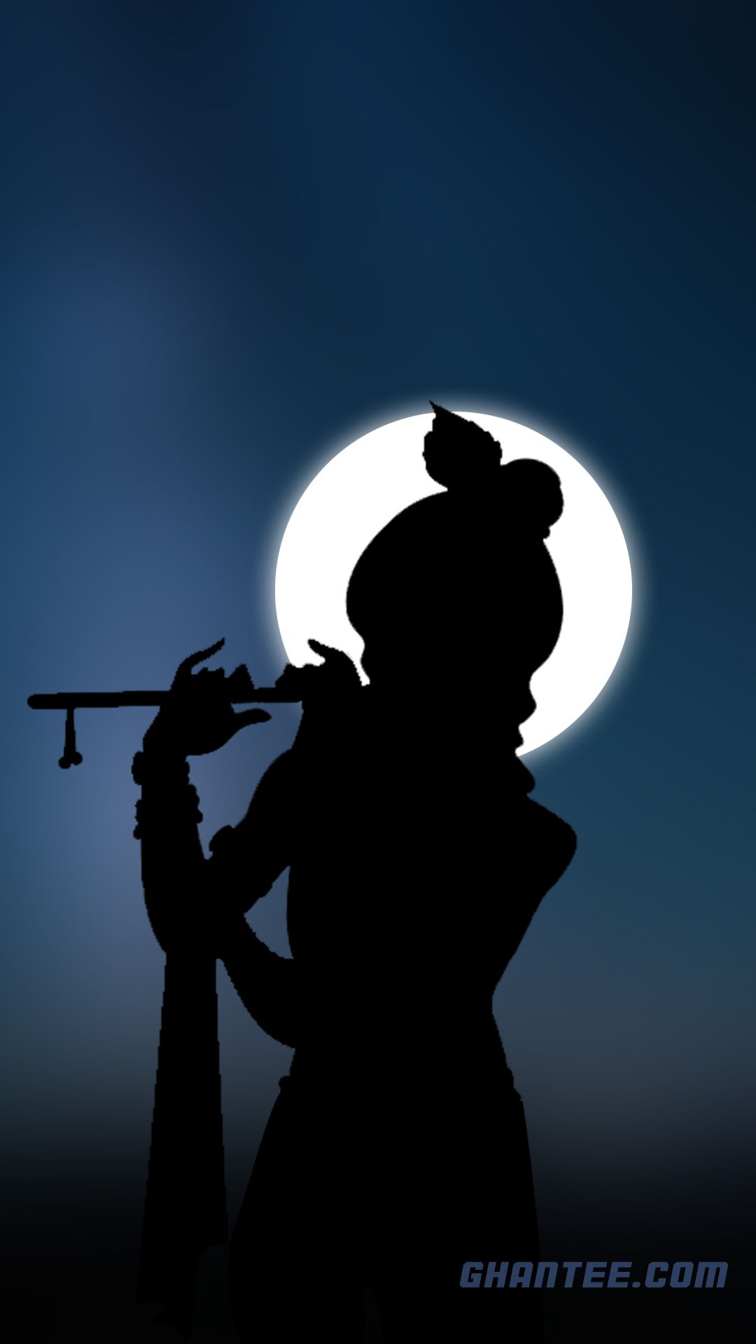shri krishna silhouette HD phone wallpaper. Ghantee. Dark wallpaper, HD dark wallpaper, Wallpaper
