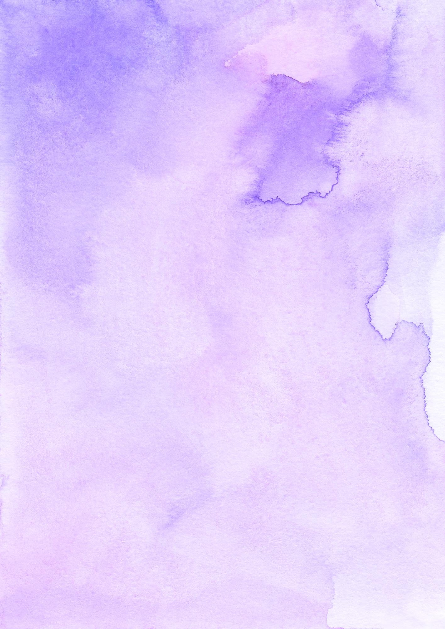 Premium Photo. Abstract lavender watercolor background texture, hand painted. artistic pastel purple backdrop, stains on paper. aquarelle violet painting wallpaper