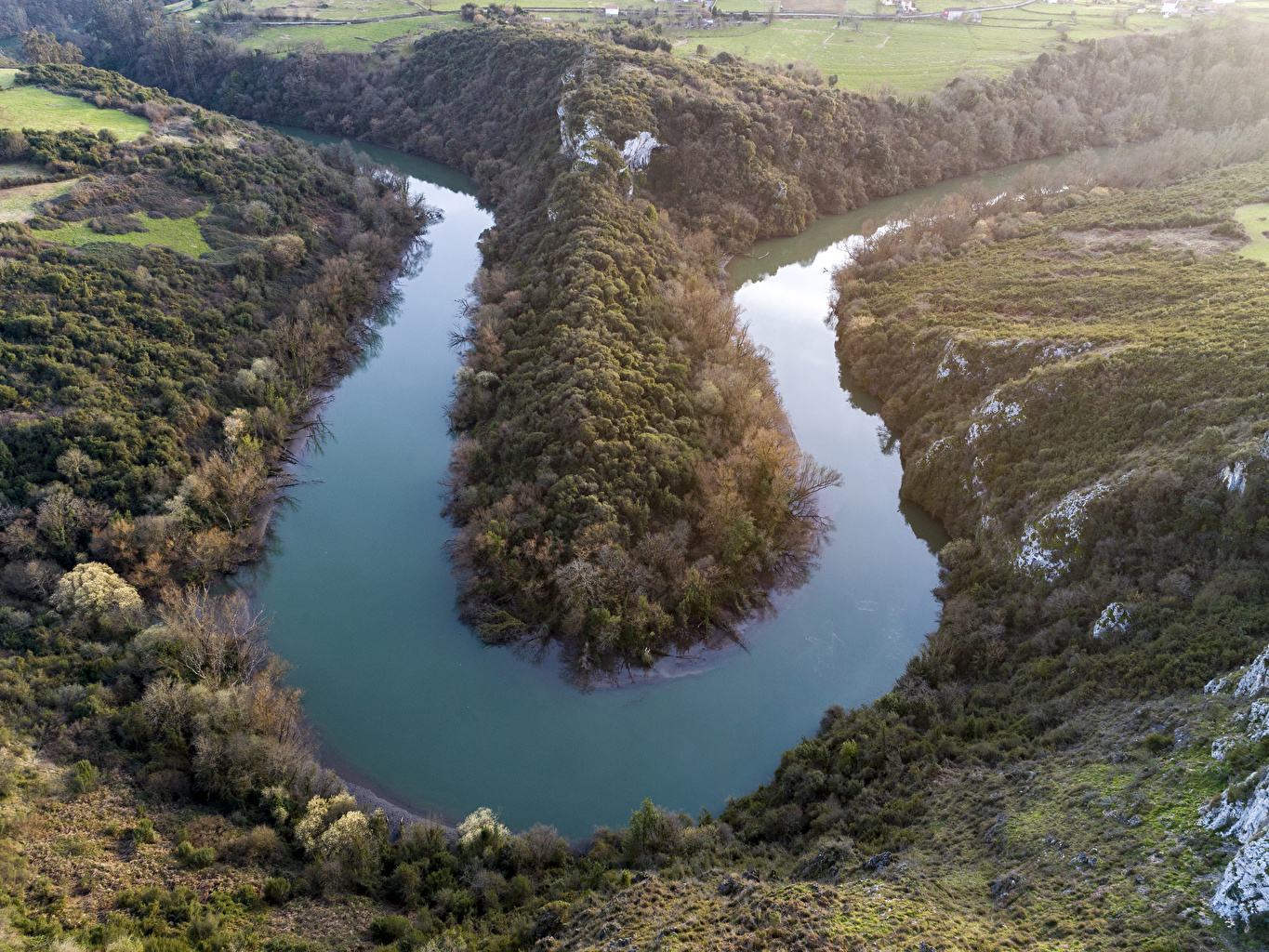 Desktop Wallpaper Spain Oviedo Asturias Nature Hill Rivers