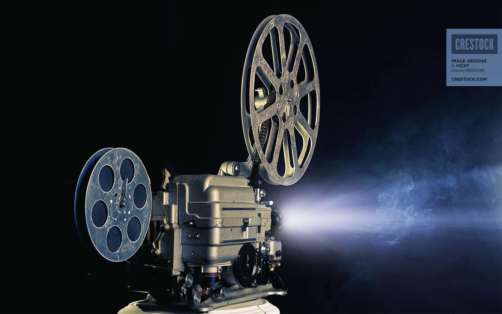 Download Classical Old Film Projector Movie Theater Background