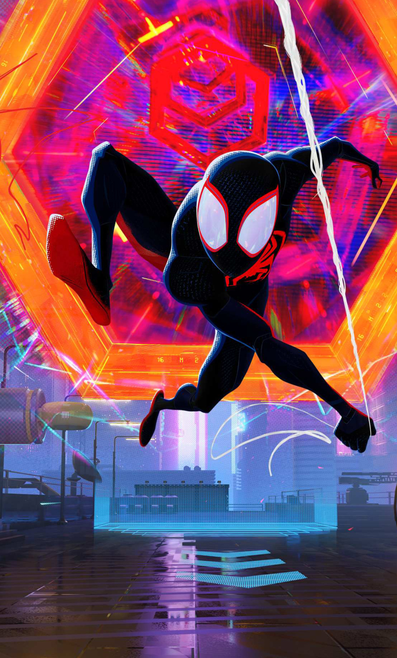 Spider-Man: Across the Spider-Verse Logo 4K Wallpaper iPhone HD