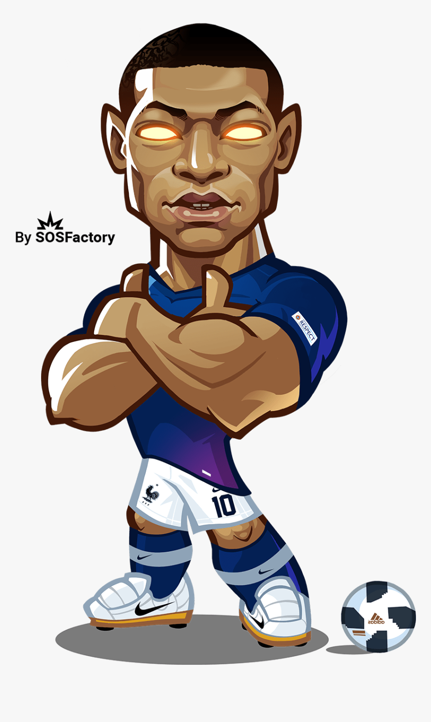 Mbappe Caricature Mbappé, HD Png Download, Transparent Png Image