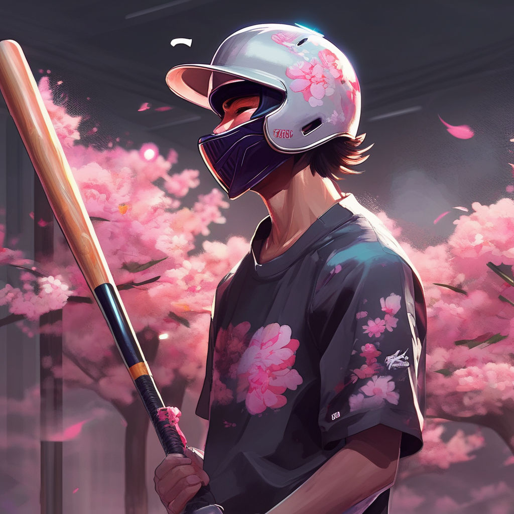Anime baseball world full Body