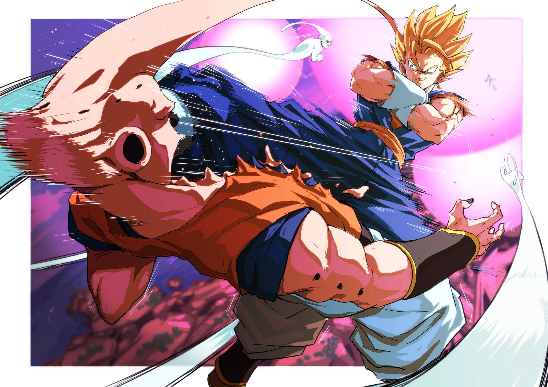 Download Battle Of Vegito And Super Buu Wallpaper