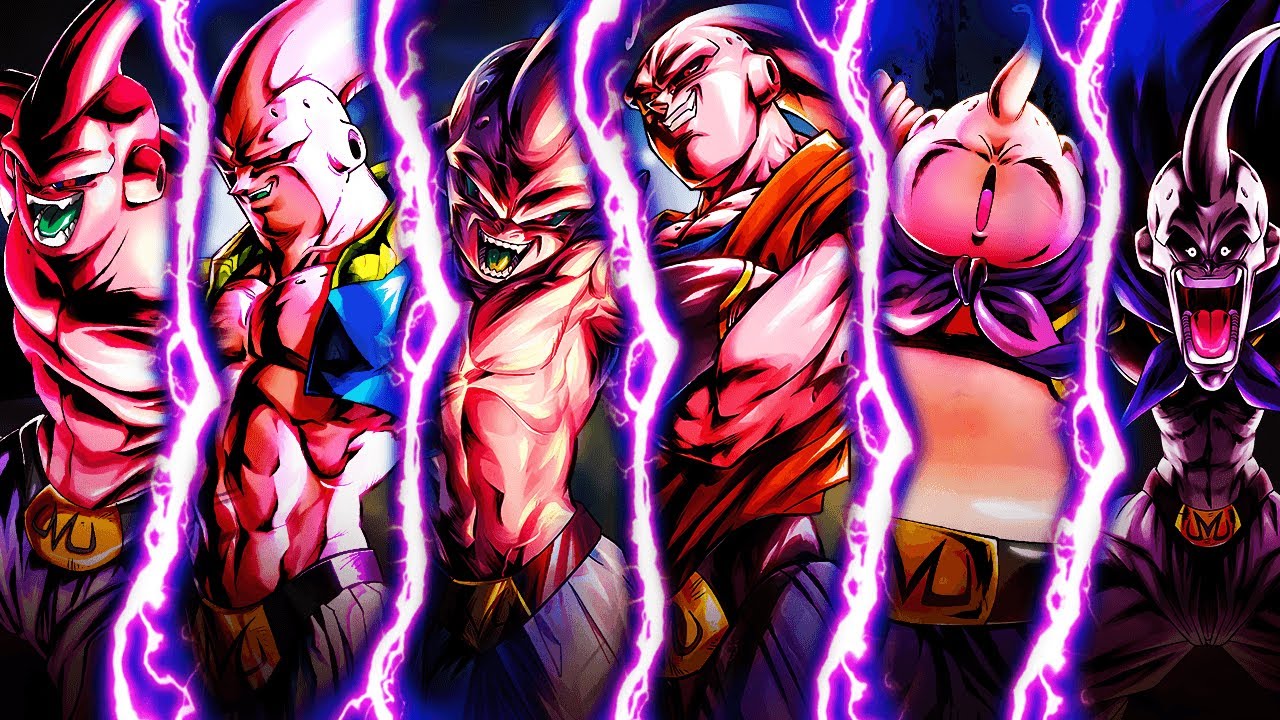 Dragon Ball Legends) LF Kid Buu, Free Buuhan & The ALL Majin Buu Forms Team DESTROYS PvP!