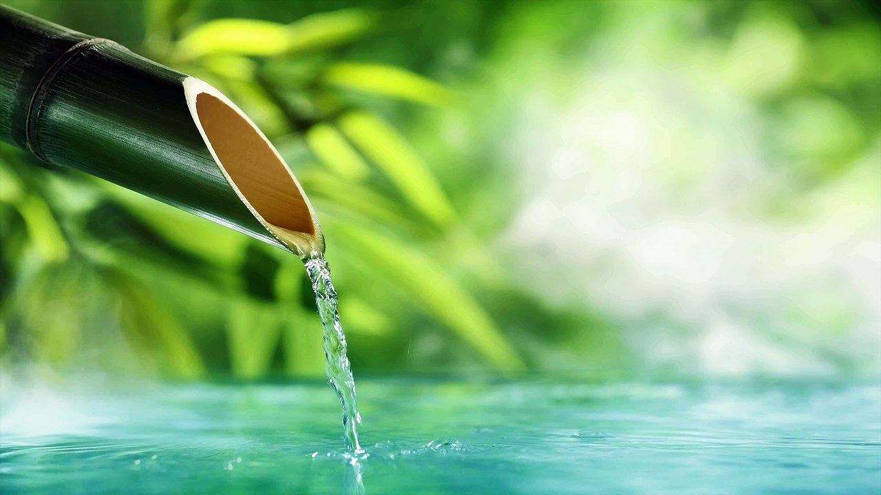 Gentle Bamboo Water Fountain HOURS, White Noise for Sleep, Studying, Meditation, Yoga, Water Sound