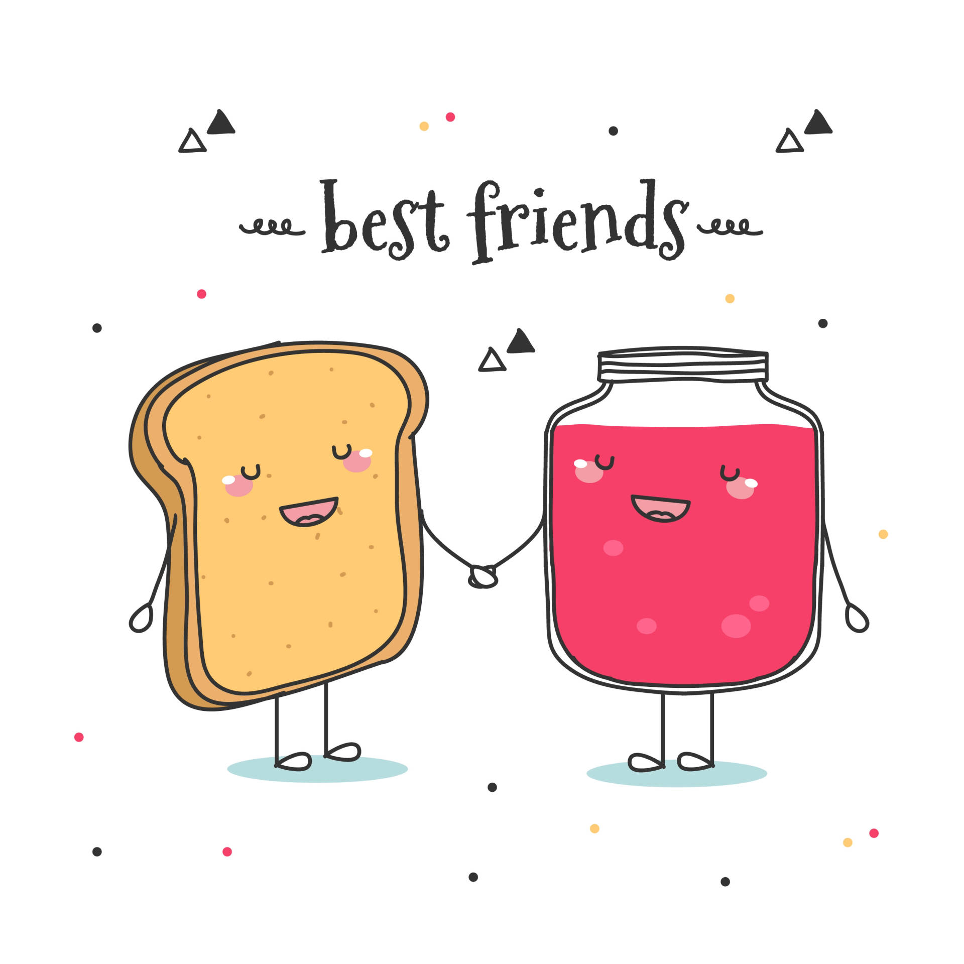 Preppy BFF Wallpaper
