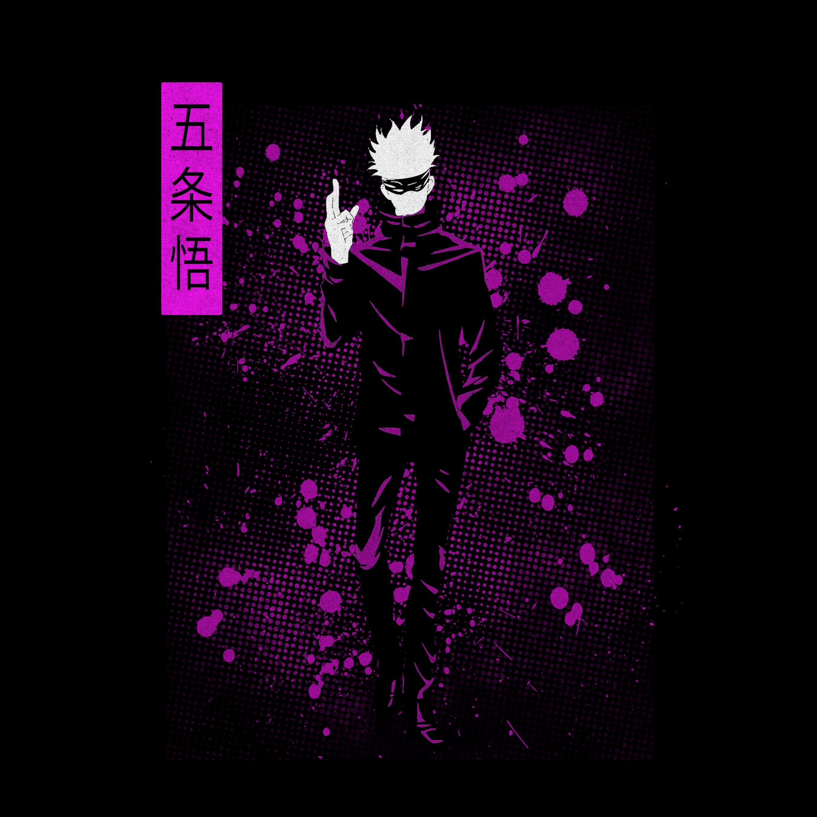 Gojo, amoled, anime, boy, full, itadori, jujutsukaisen, kaisen, HD