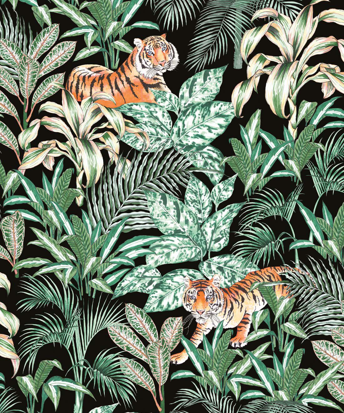 Jungle Tiger Wallpaper • Opulent Jungle