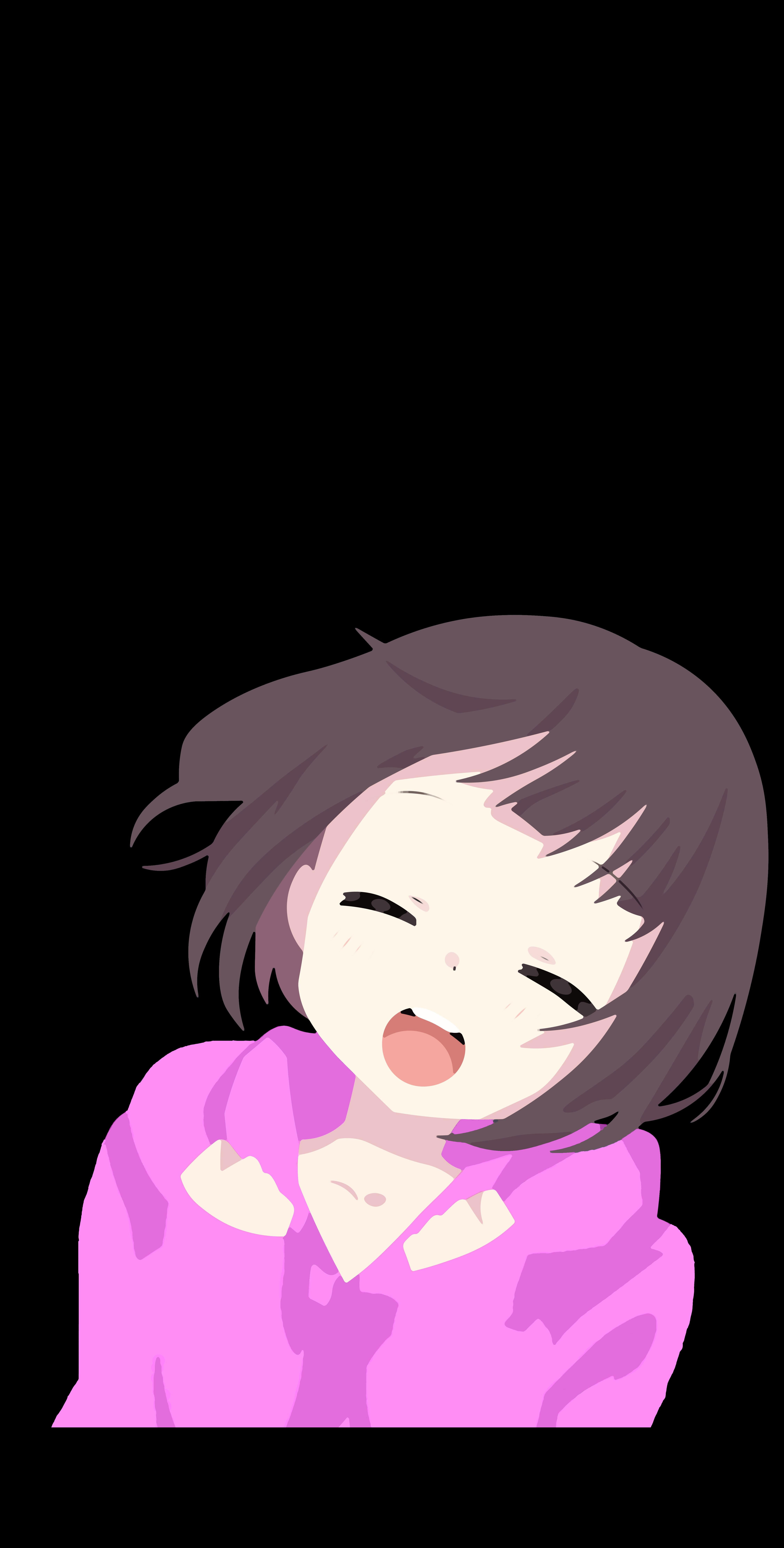 Anime Amoled Wallpaper, Anime Girls, Dark, Cute Smile