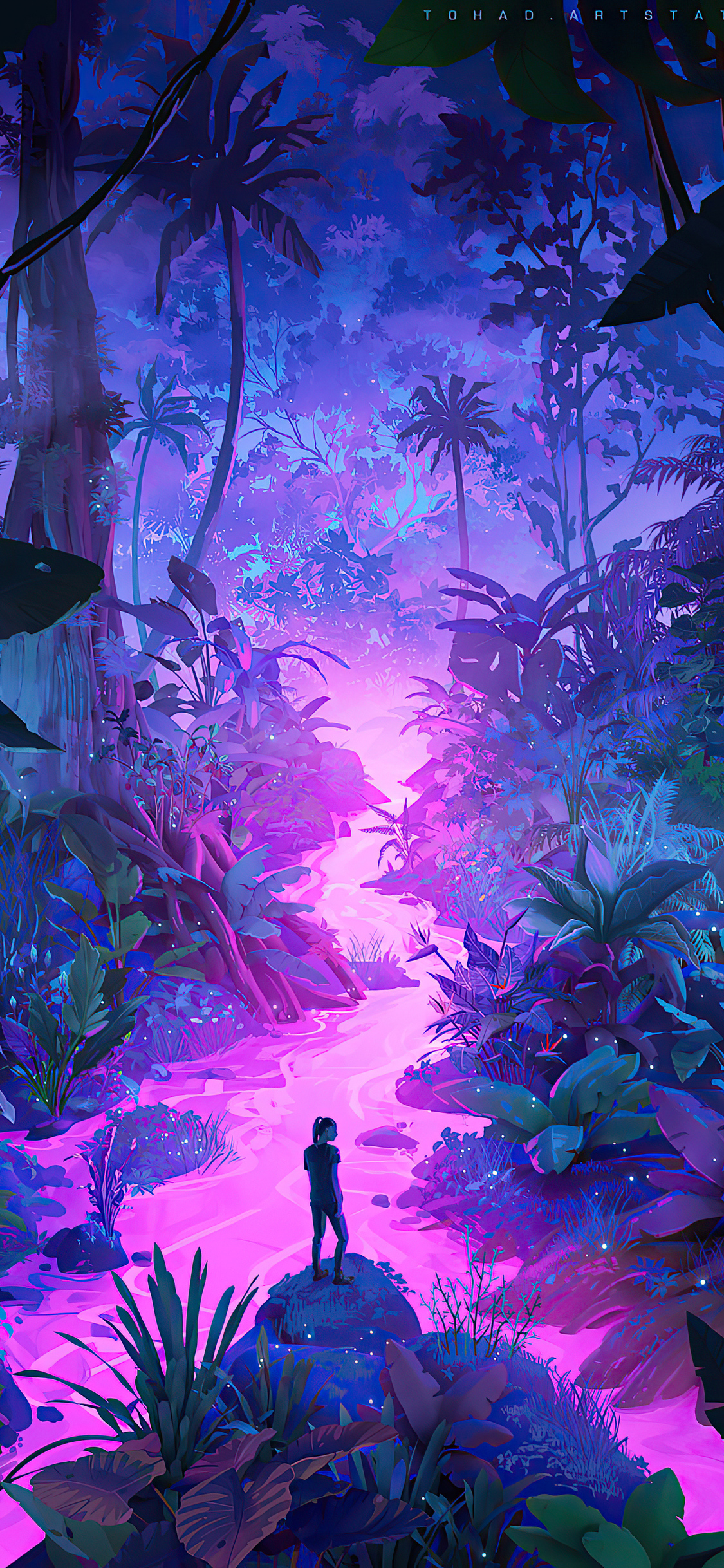 Neon Jungle Art 4k iPhone XS, iPhone 10, iPhone X HD 4k Wallpaper, Image, Background, Photo and Picture