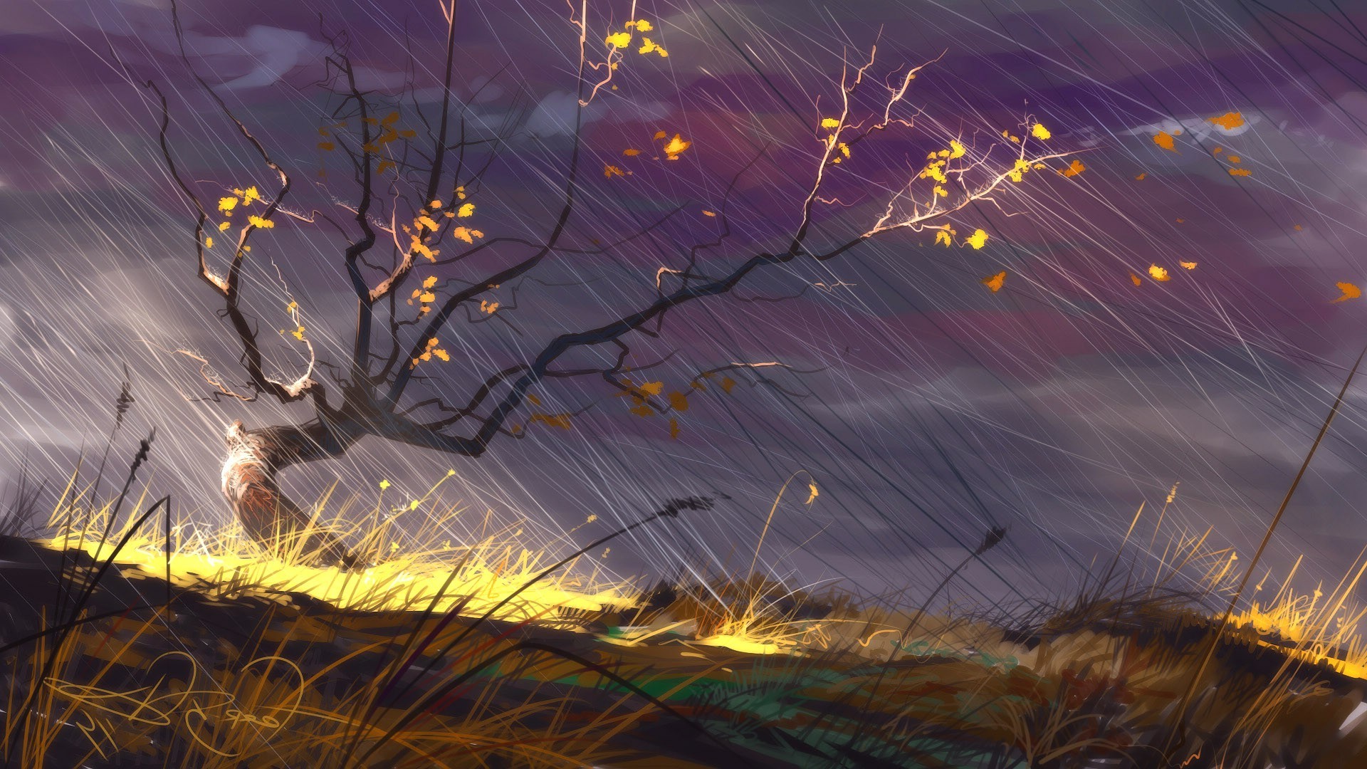 1920x1080 digital art drawing landscape nature forest wallpaper JPG 556 kB Gallery HD Wallpaper