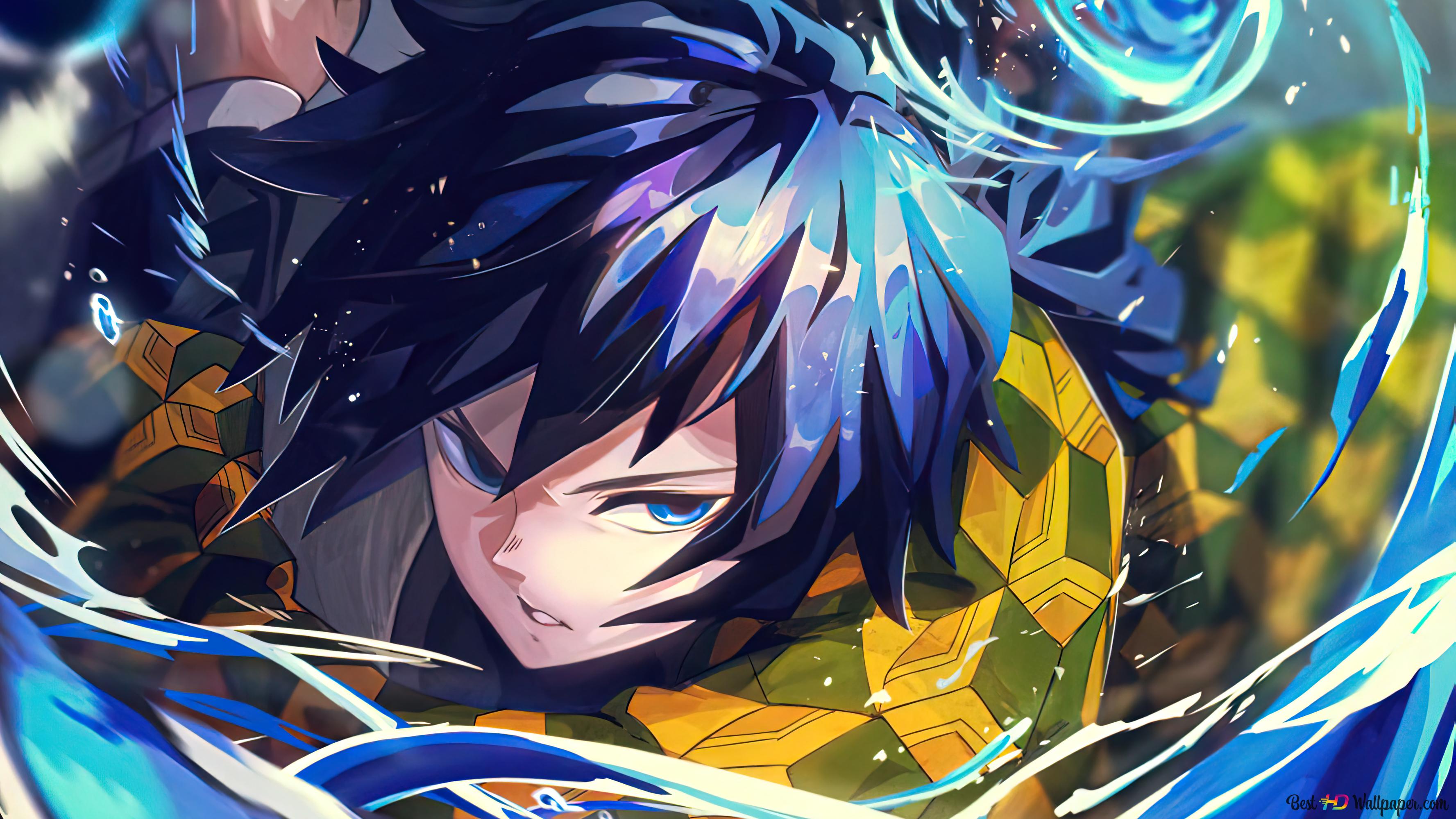 Demon Slayer Tomioka Water Hashira 4K wallpaper download