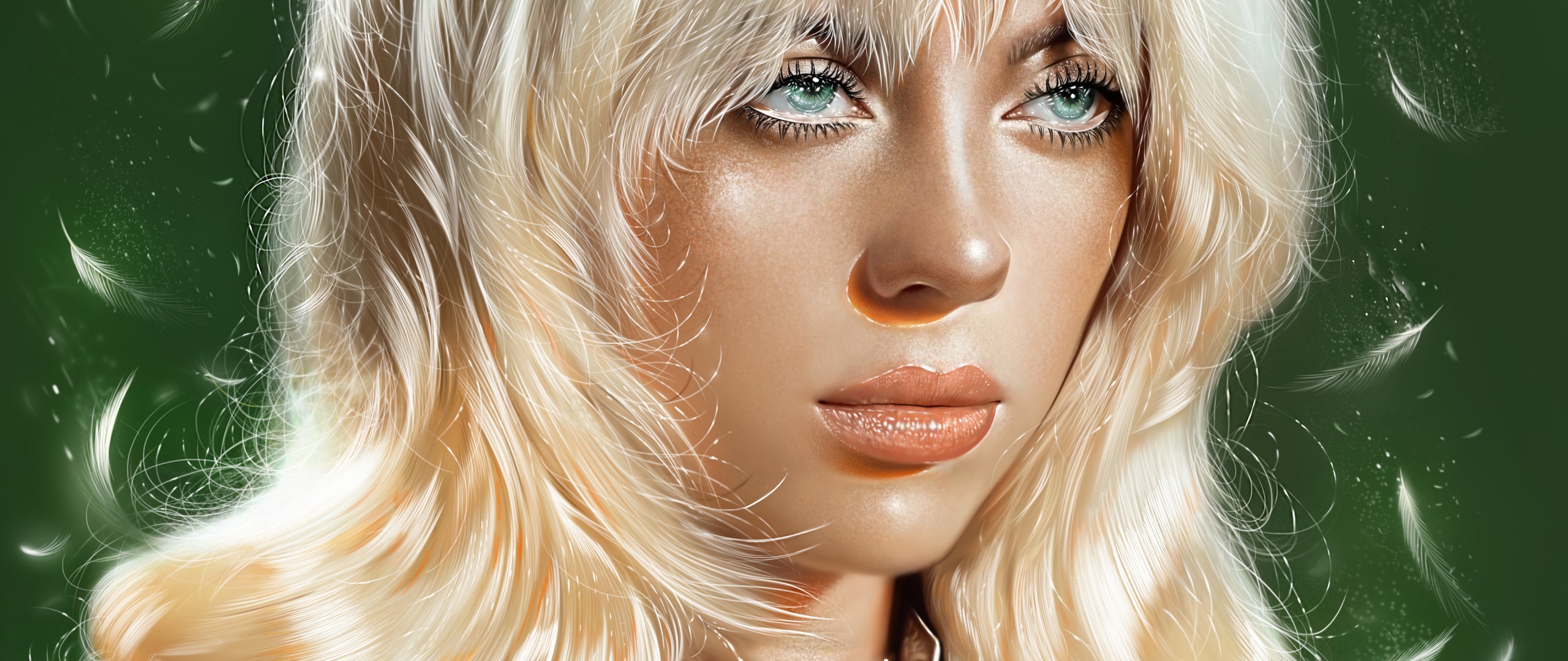 Billie Eilish Wallpaper 4K, Digital Art, Portrait