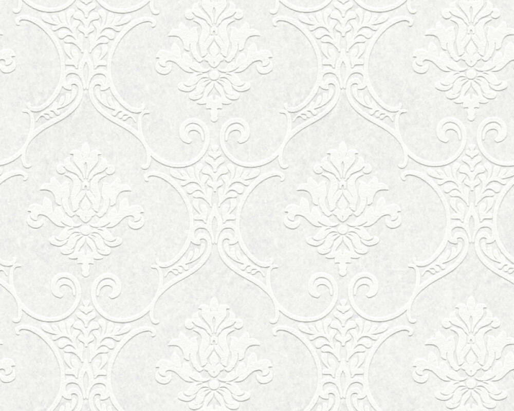 A.S. Création Wallpaper «Baroque, Paintable, White» 354761