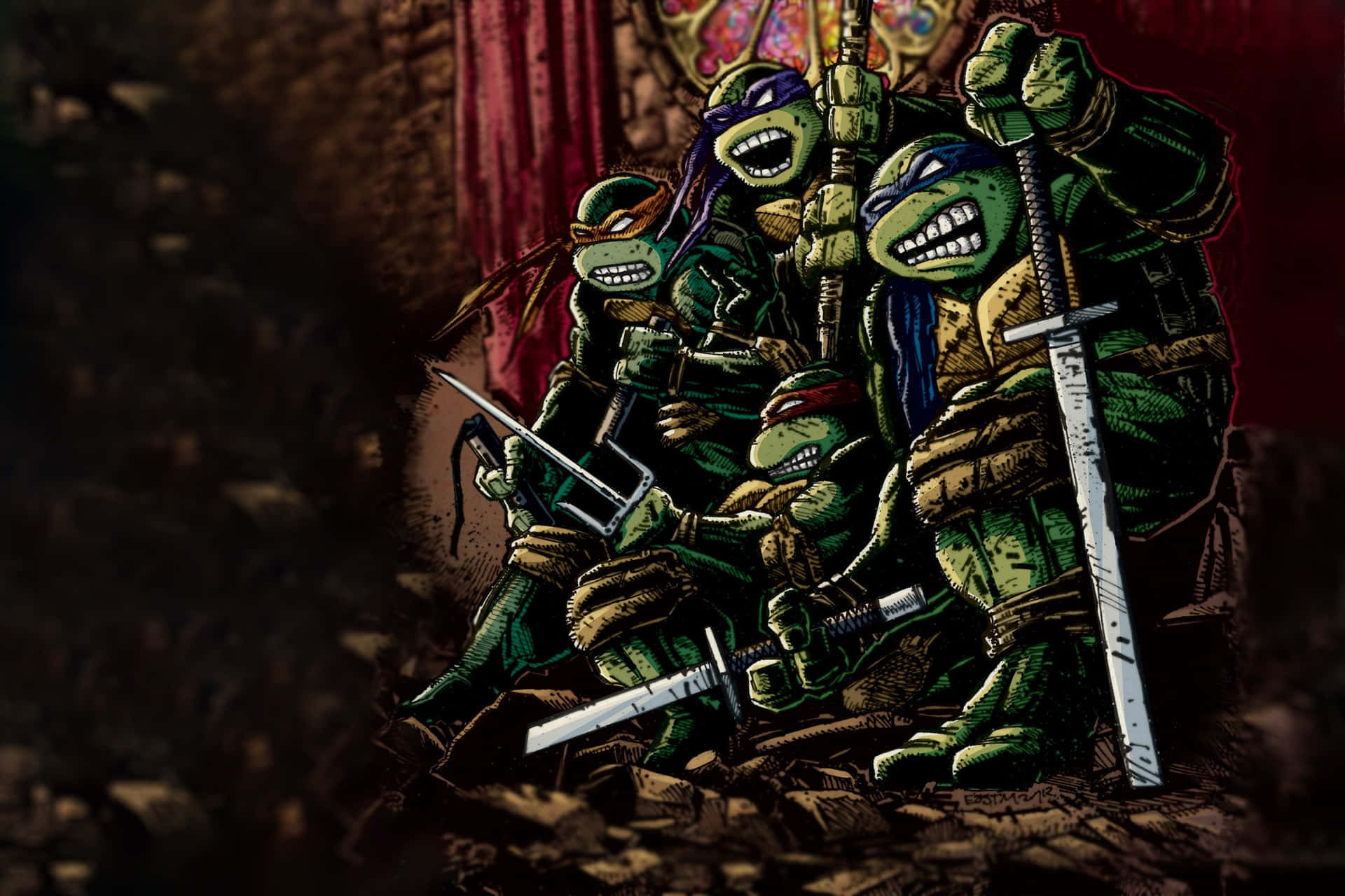Teenage Mutant Ninja Turtles Comic Book Wallpaper