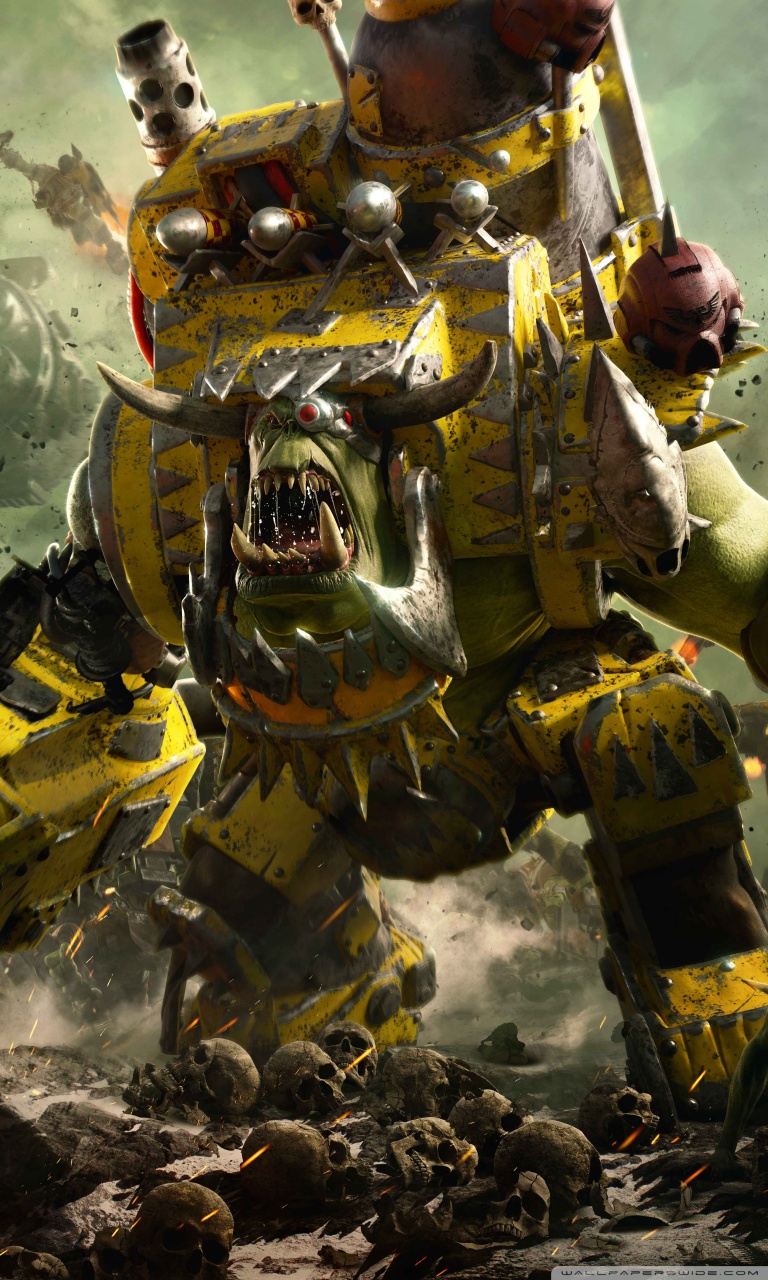 Warhammer 40,000 Dawn of War III 3 Ork Faction Ultra HD Desktop Background Wallpaper for: Widescreen & UltraWide Desktop & Laptop, Multi Display, Dual & Triple Monitor, Tablet