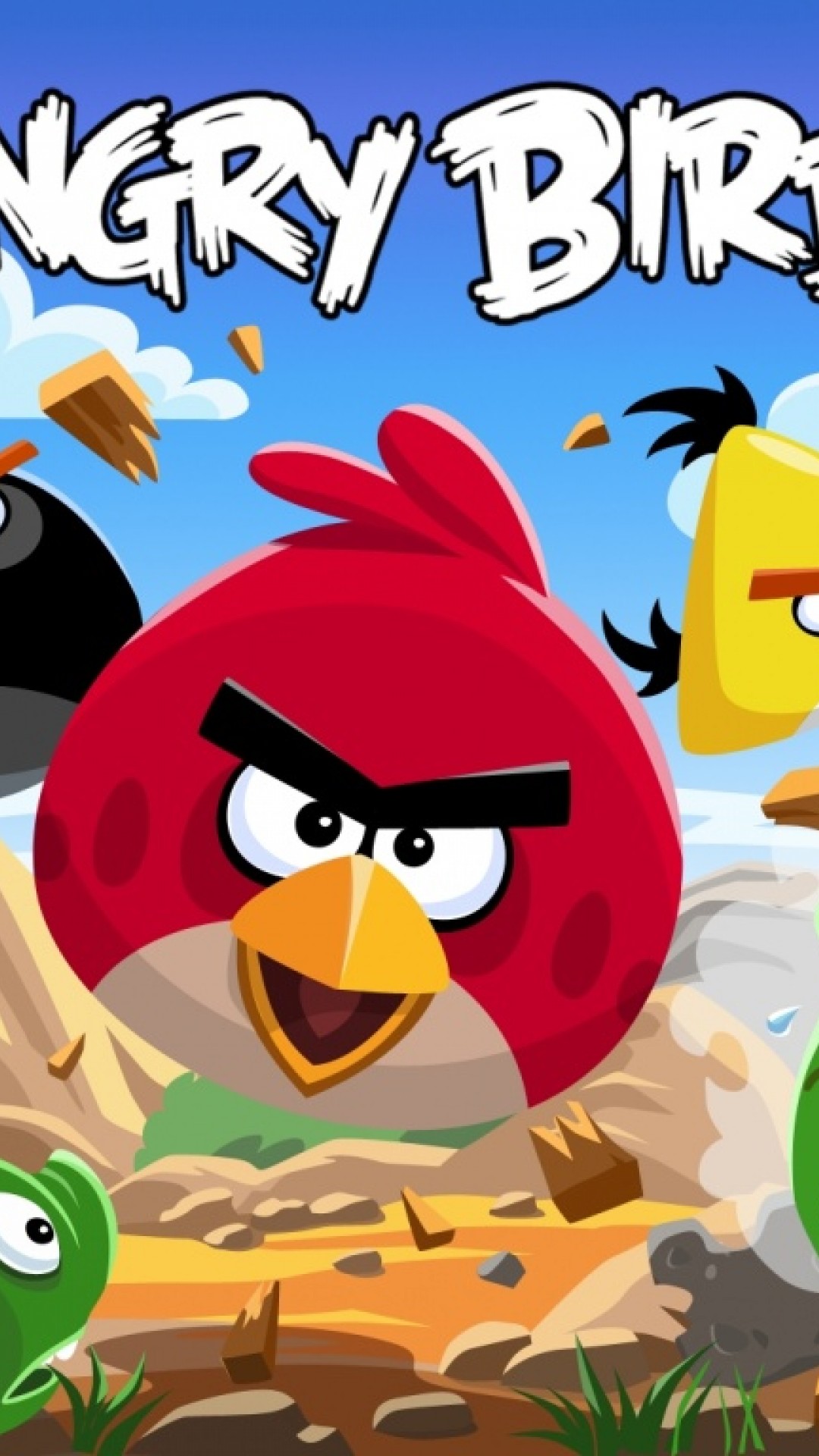 Free Download Angry Birds HD Wallpaper for Desktop and Mobiles iPhone 6 / 6S Plus