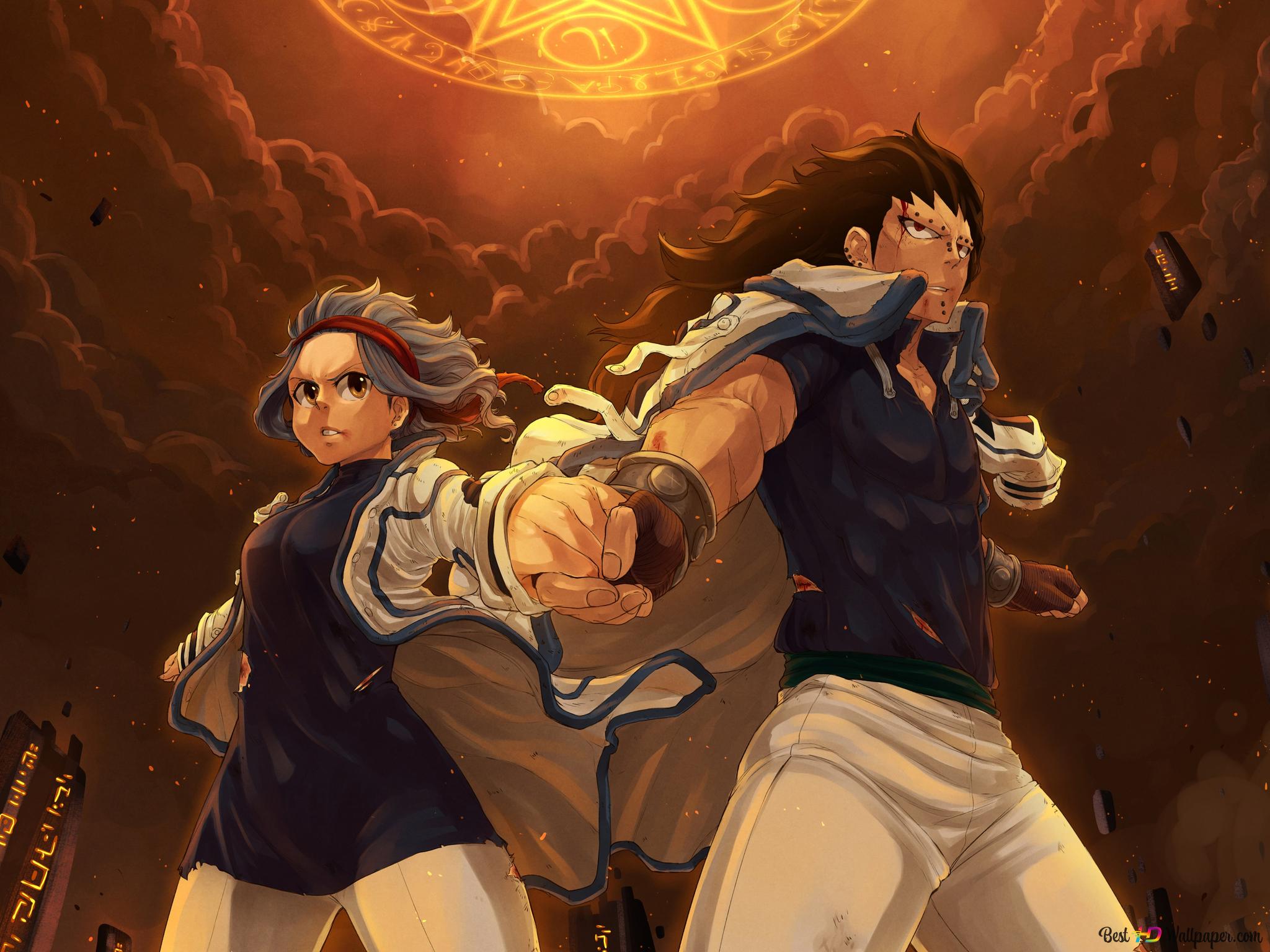 Fairy Tail Mcgarden & Gajeel Redfox 8K wallpaper download